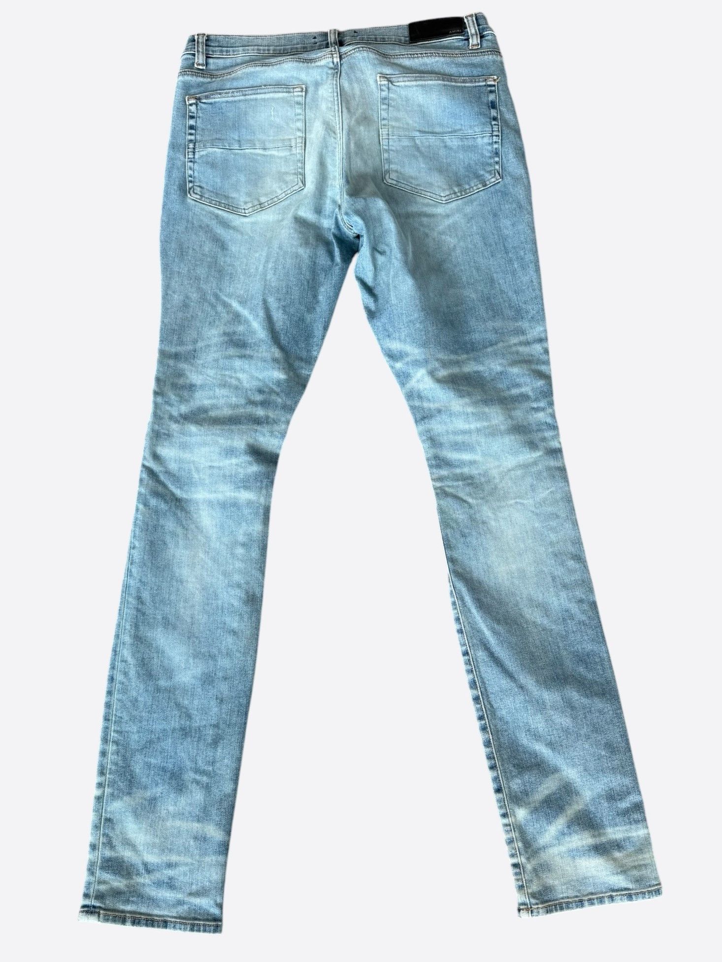 Amiri Amiri Indigo & Red Bandana Patch MX1 Jeans Size US 36 / EU 52 - 2 Thumbnail