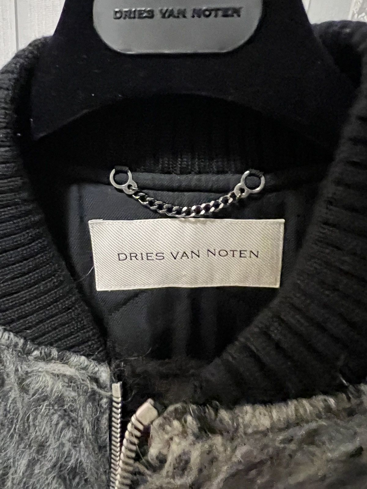 Dries Van Noten 24AW Brushed Mohair Verso Tris Bomber Jacket Size US L / EU 52-54 / 3 - 9 Thumbnail