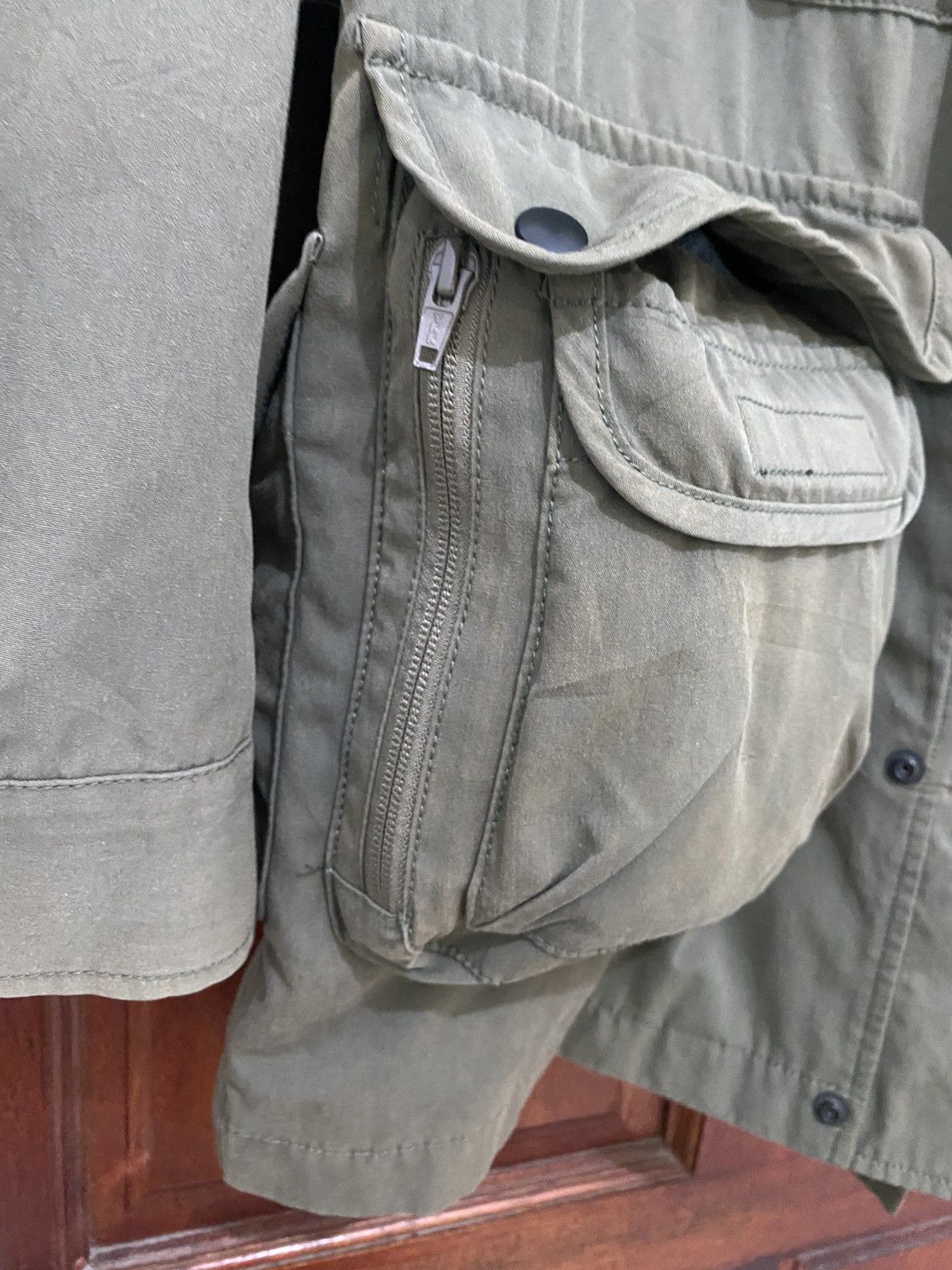 Beams Plus × Japanese Brand × L.L. Bean Rare Design Beams Multi Pocket 14 Blouson Jacket Olive Green Size US S / EU 44-46 / 1 - 9 Thumbnail
