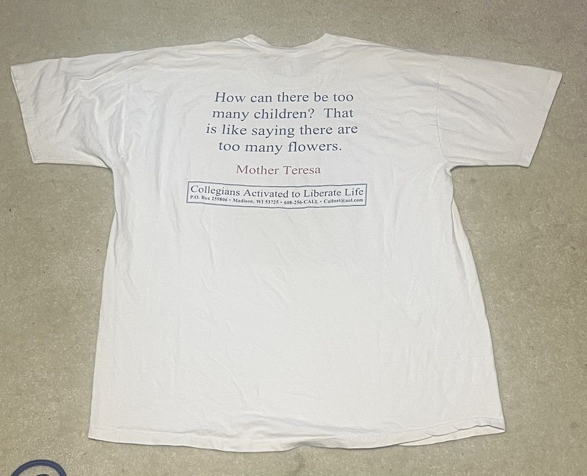 Jerzees Maddonina 90s Rare Pro-life C.A.L.L Activism Tee XL GRAIL1/2 Size US XL / EU 56 / 4 - 4 Thumbnail