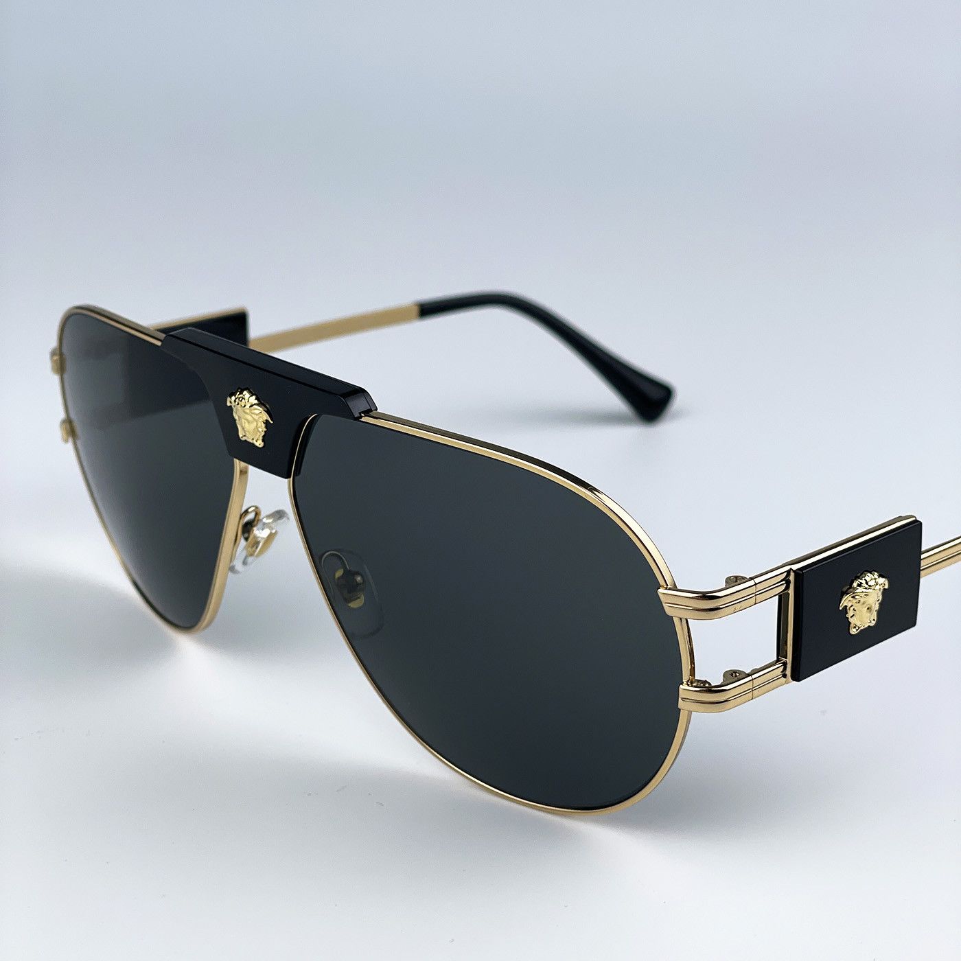 Versace NEW Versace VE2252 100287 Metal Pilot Men Sunglasses0 Size ONE SIZE - 5 Thumbnail