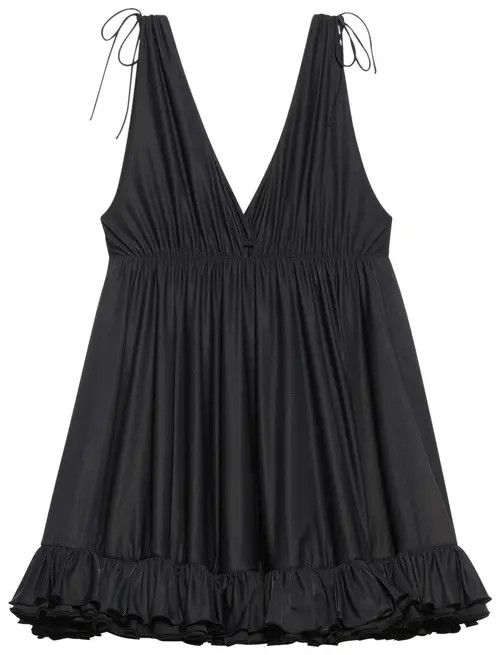 Balenciaga o1y0625 Ruffles Top in Black Size S / US 4 / IT 40 - 1 Preview