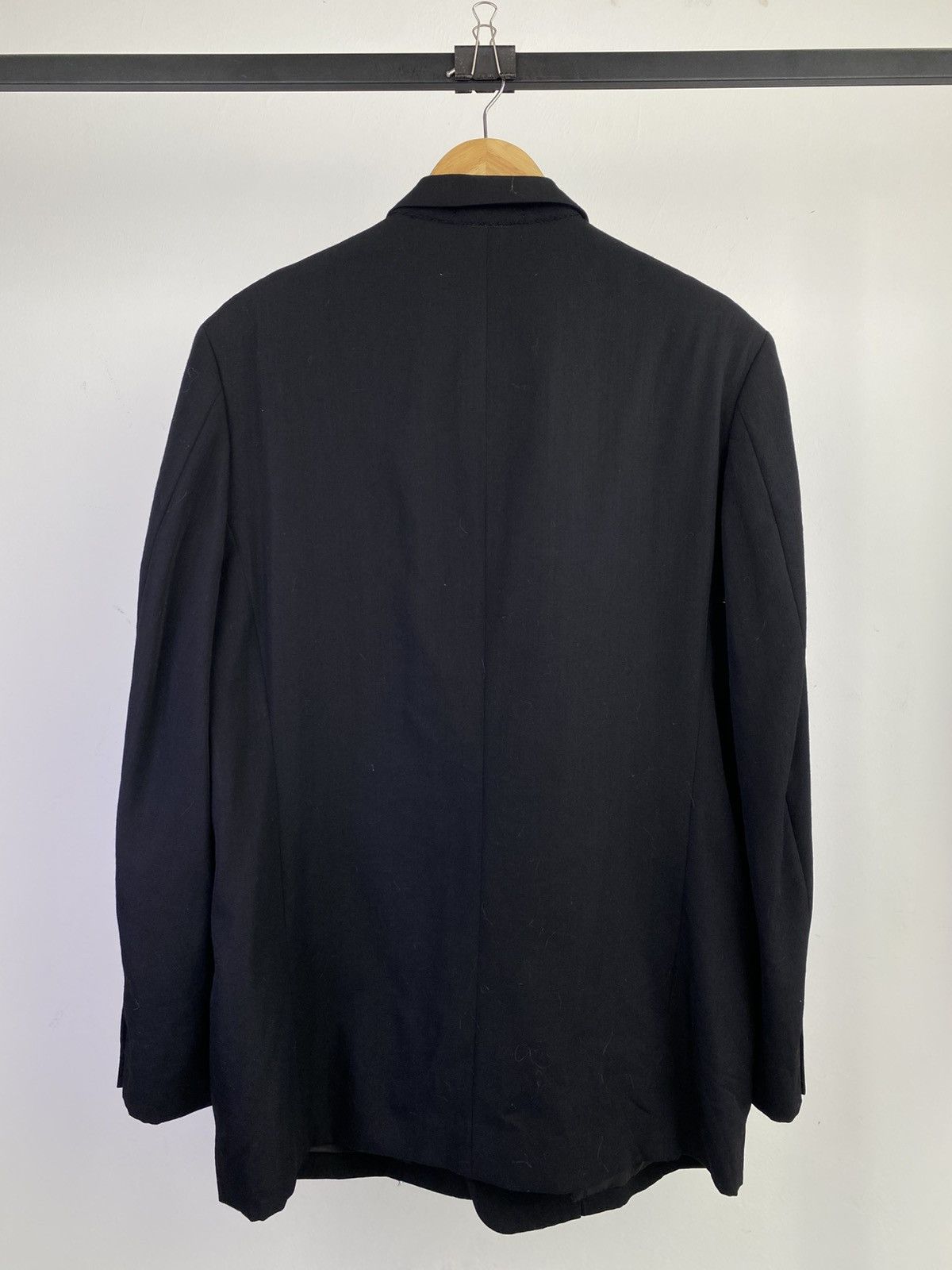 Yohji Yamamoto 90's Y's for Men by Yohji Yamamoto Wool Black Blazer Jacket Size US S / EU 44-46 / 1 - 3 Thumbnail