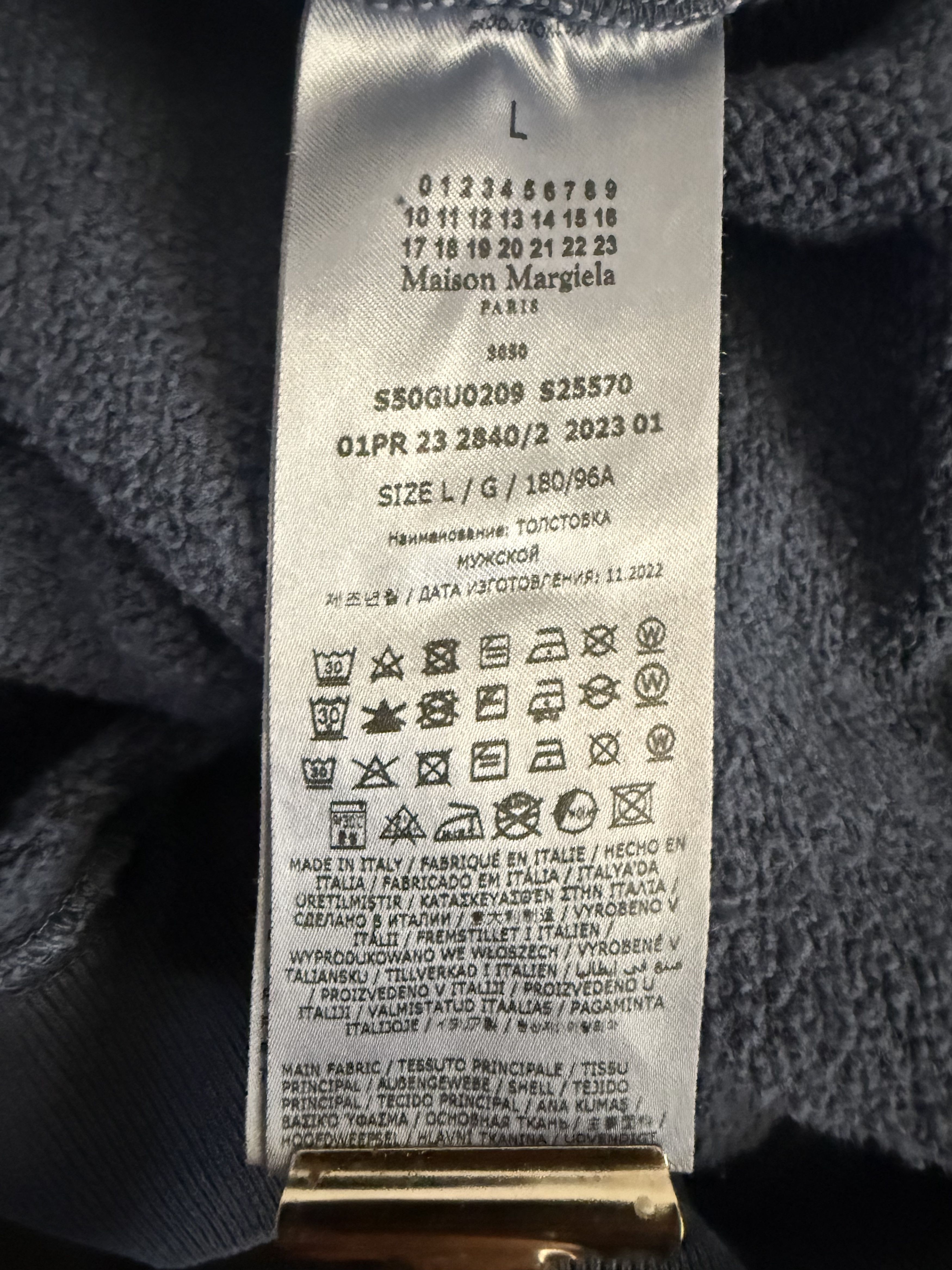 Maison Margiela Margiela Ss23 Distressed Logo Sweatshirt Size US L / EU 52-54 / 3 - 16 Thumbnail