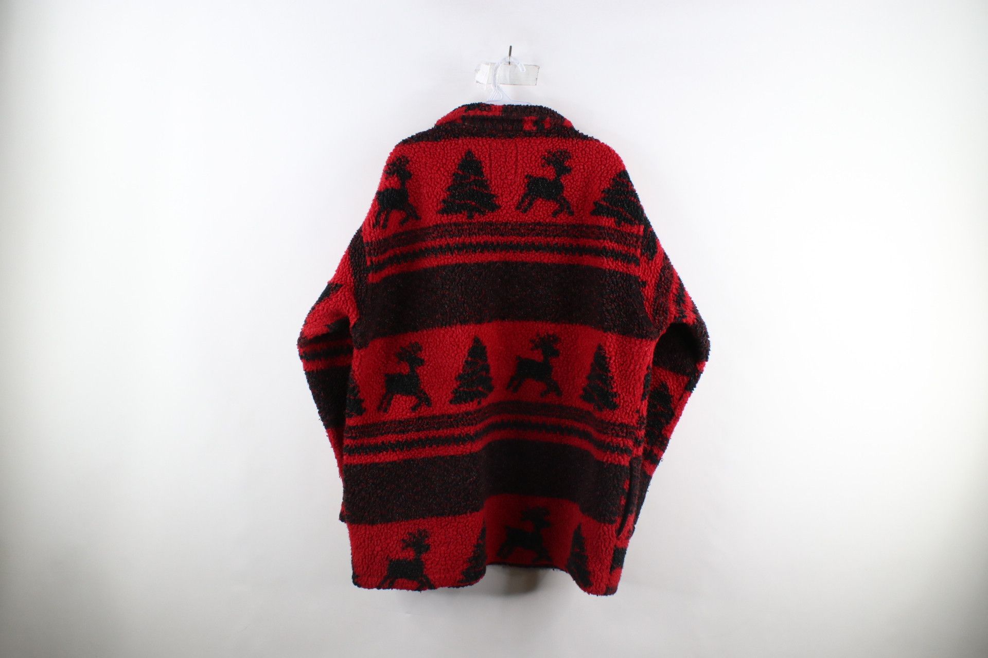 Vintage Vintage 90s Streetwear Deep Pile Fleece Half Zip Sweater Size US XXL / EU 58 / 5 - 7 Thumbnail
