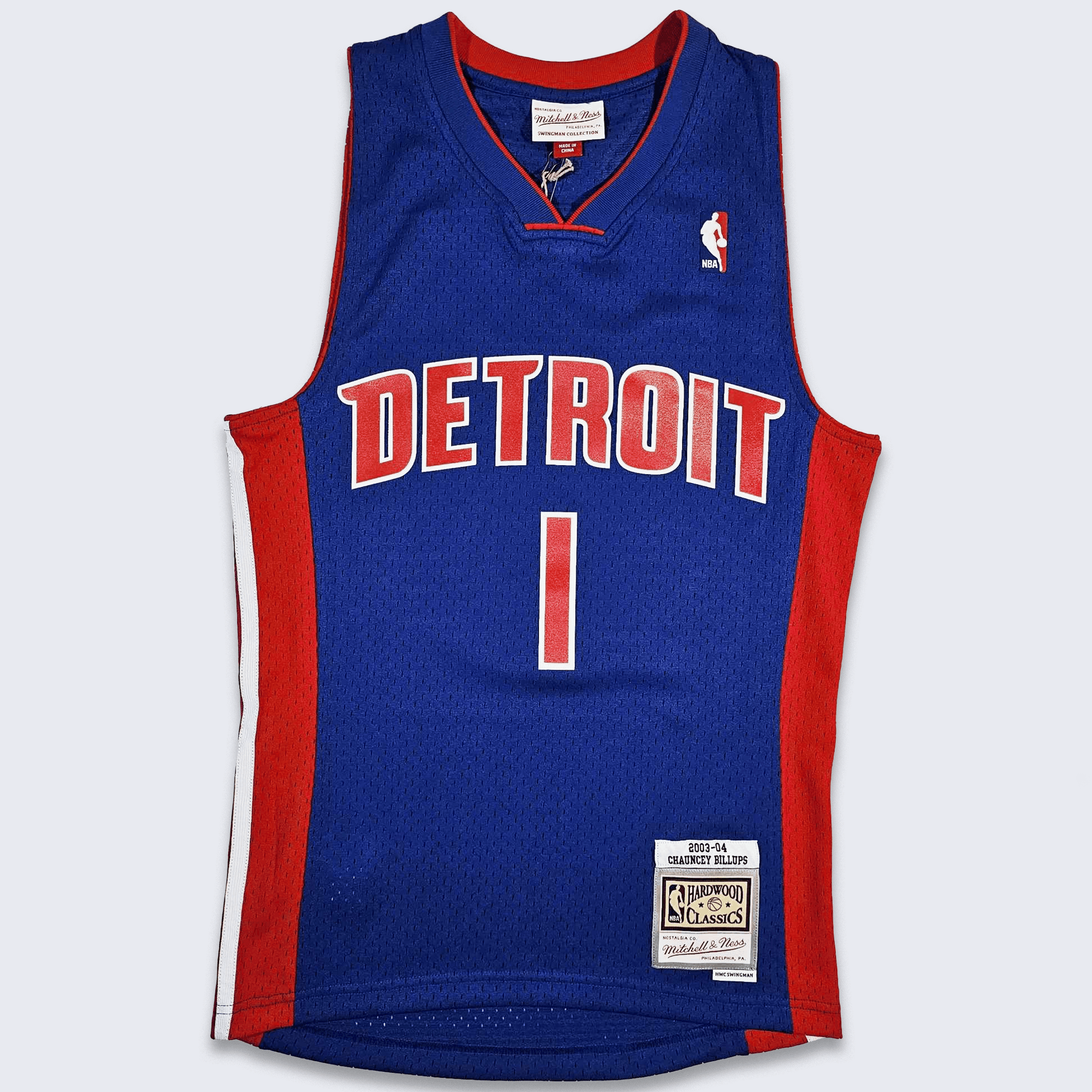 Detroit Pistons Billups Mitchell Ness Basketball Jersey