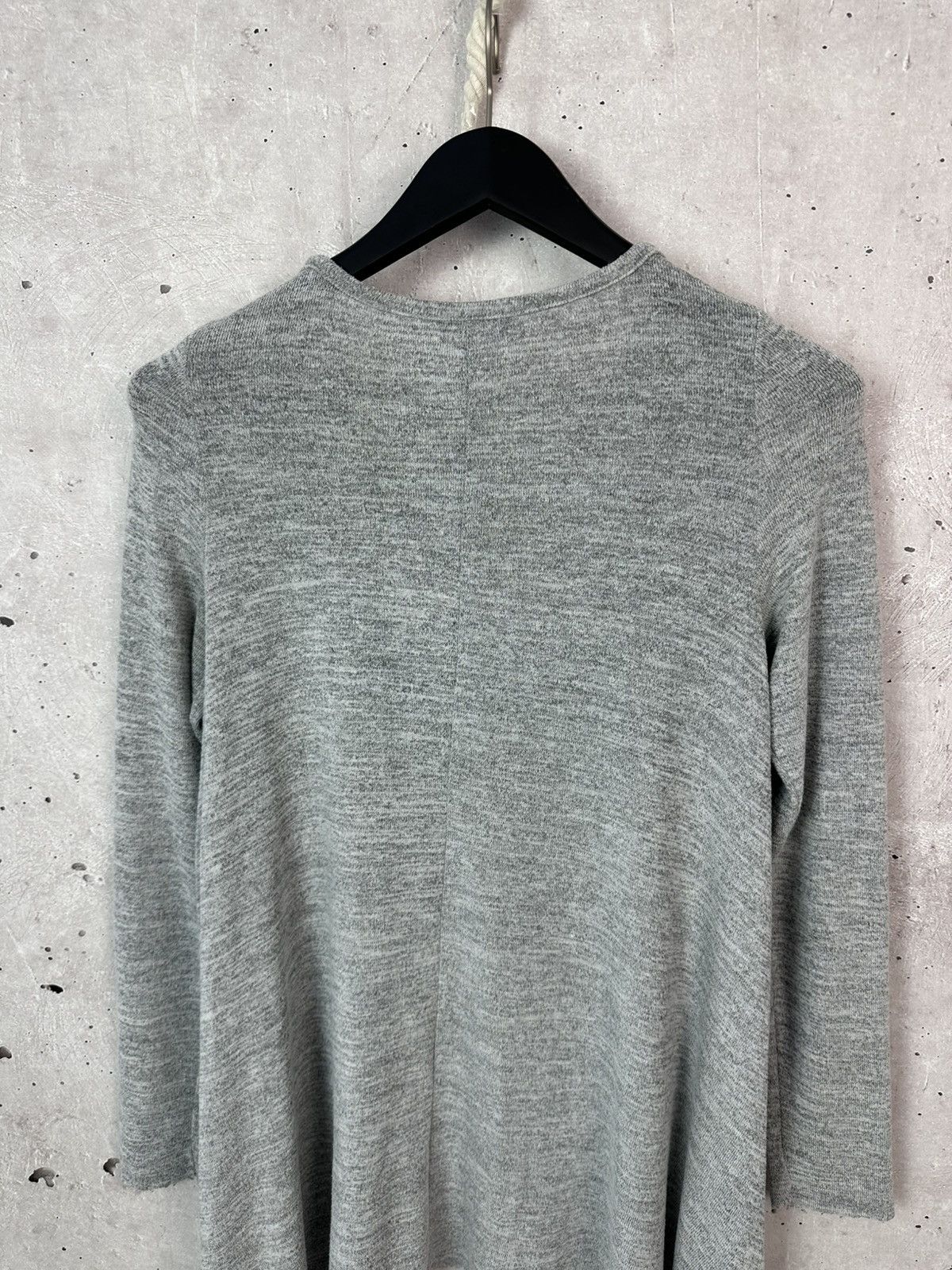 Helmut Lang Helmut Lang Grey Crew Neck Flared Women’s Jumper Size L / US 10 / IT 46 - 11 Thumbnail