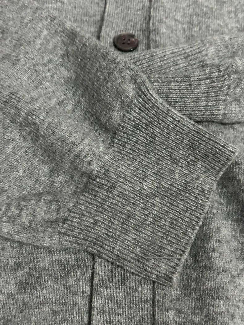 Comme des Garcons Comme Des Garcons Light Gray Wool Knit Cardigan Size XL / US 12-14 / IT 48-50 - 3 Thumbnail