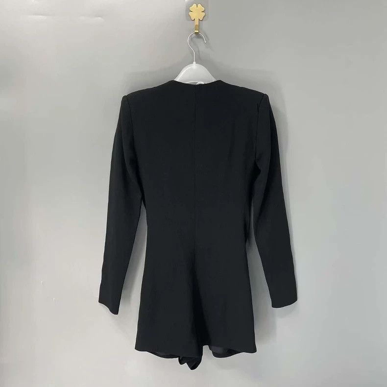 Saint Laurent Paris saint laurent black long sleeve romper Size US 34 / EU 50 - 1 Thumbnail