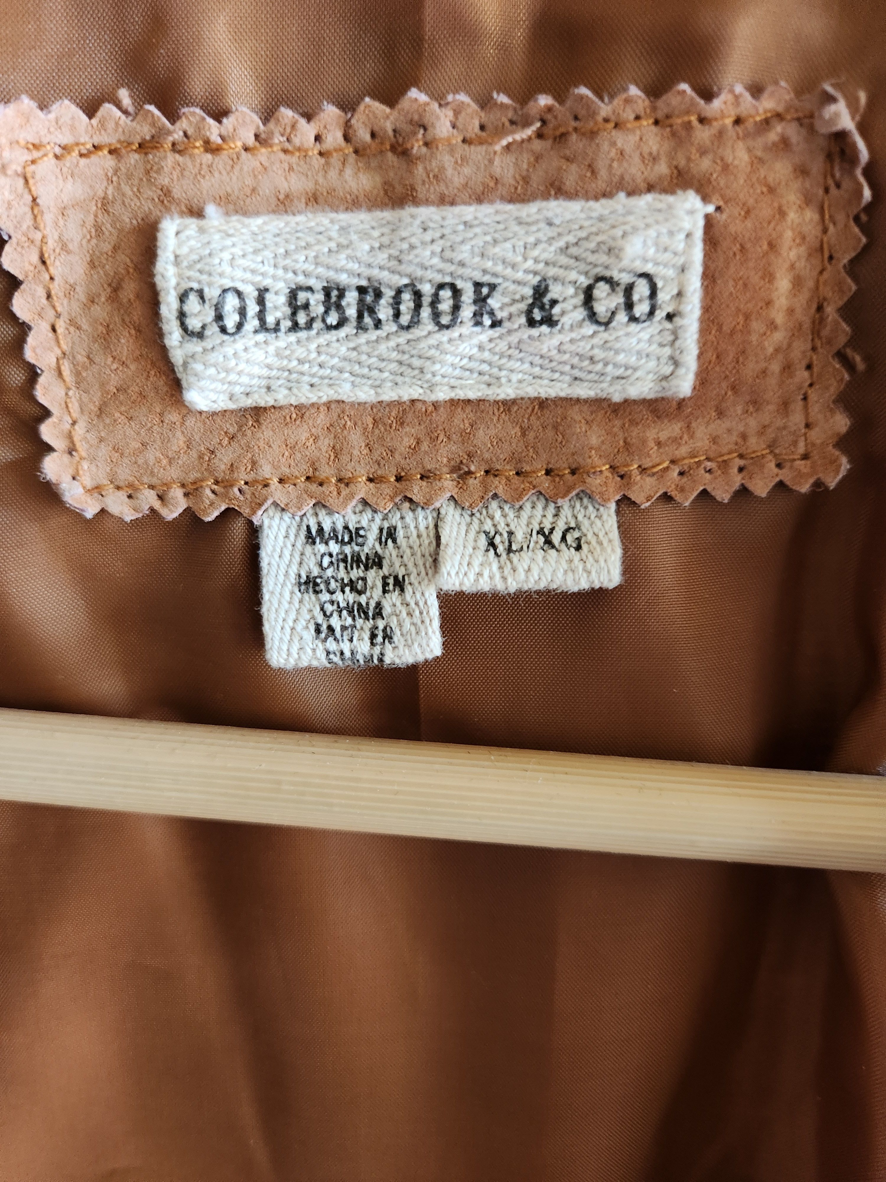 Vintage Vintage Colebrook Men's Brown 100% Leather Men's Vest Size US XL / EU 56 / 4 - 4 Thumbnail