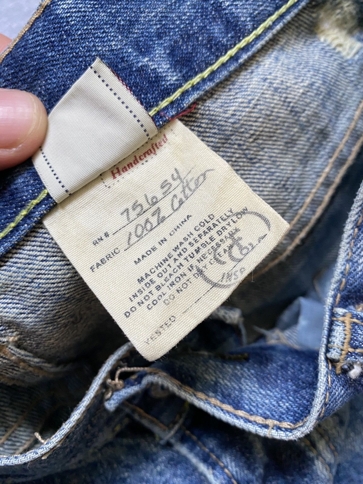 20471120 × Abercrombie & Fitch × Hysteric Glamour Abercrombie fitch distressed boot cut logo ripped jeans wide Size US 32 / EU 48 - 11 Thumbnail