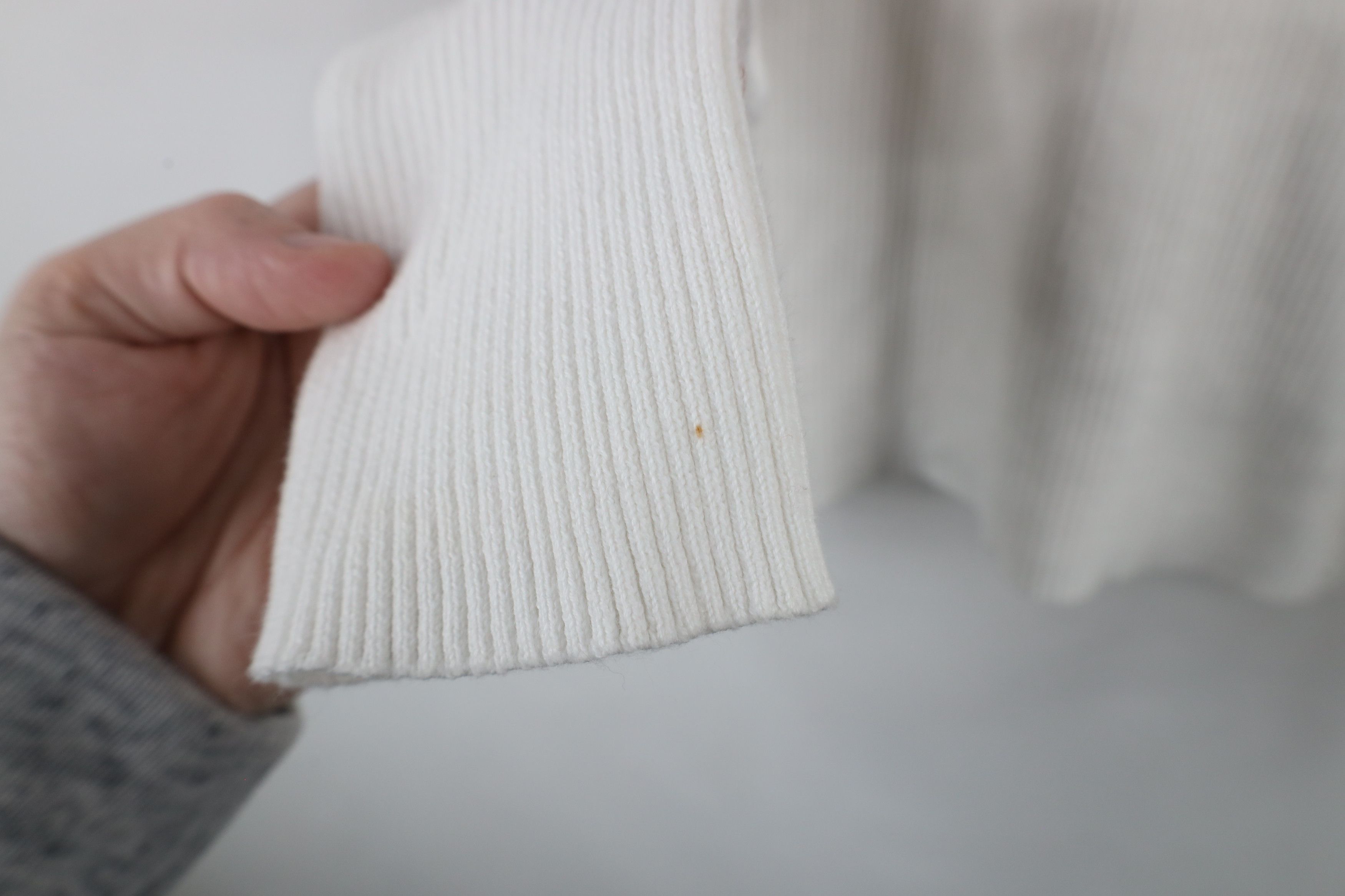 Ralph Lauren × Vintage Vintage 90s Ralph Lauren Ribbed Turtleneck Sweater White Size L / US 10 / IT 46 - 7 Thumbnail
