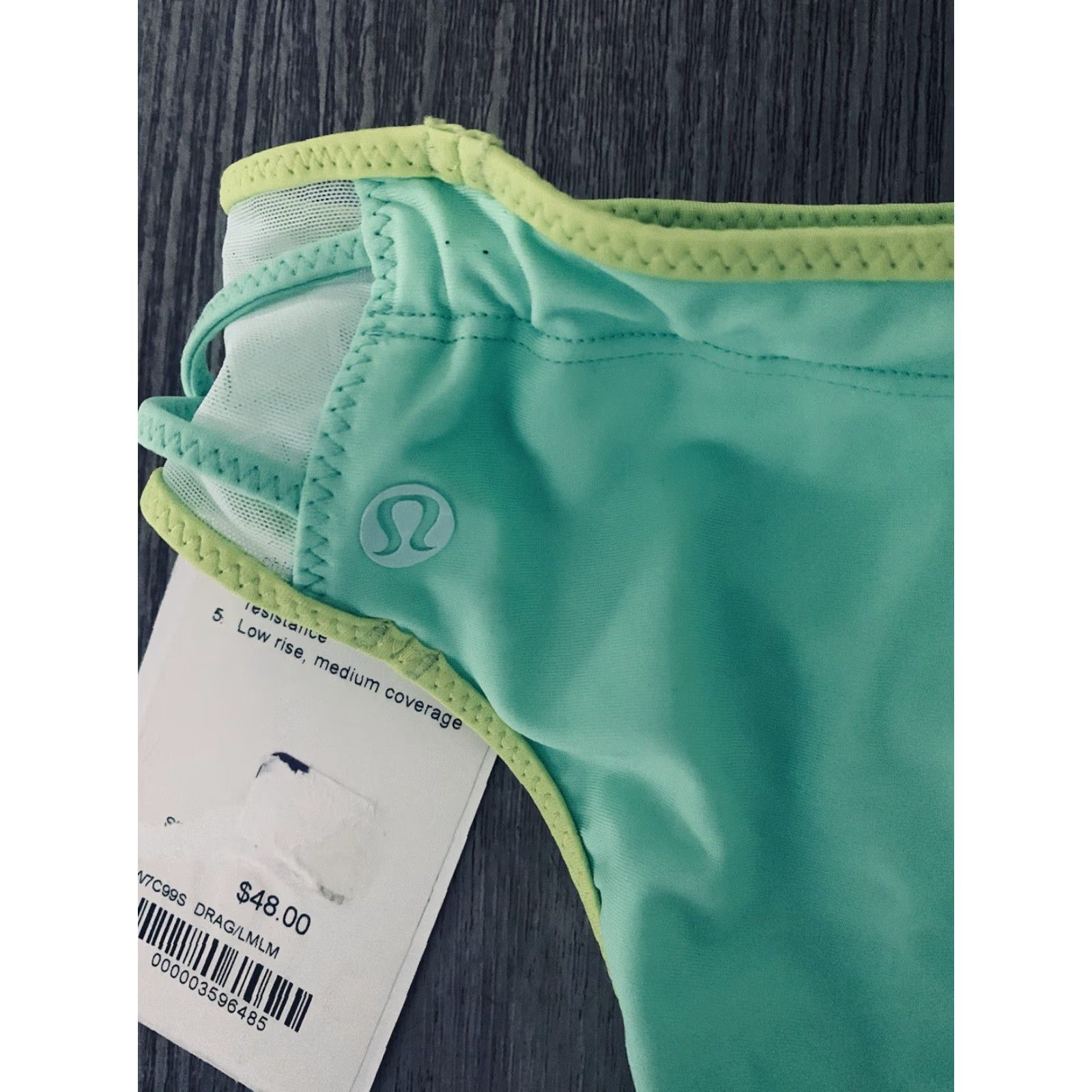Lululemon Lululemon Women's 8 Dragon Lemon Lime Surf to Sand Hipster Bikini Bottoms Multicolor Hipster Swim Bottom" Size 30" / US 8 / IT 44 - 5 Thumbnail