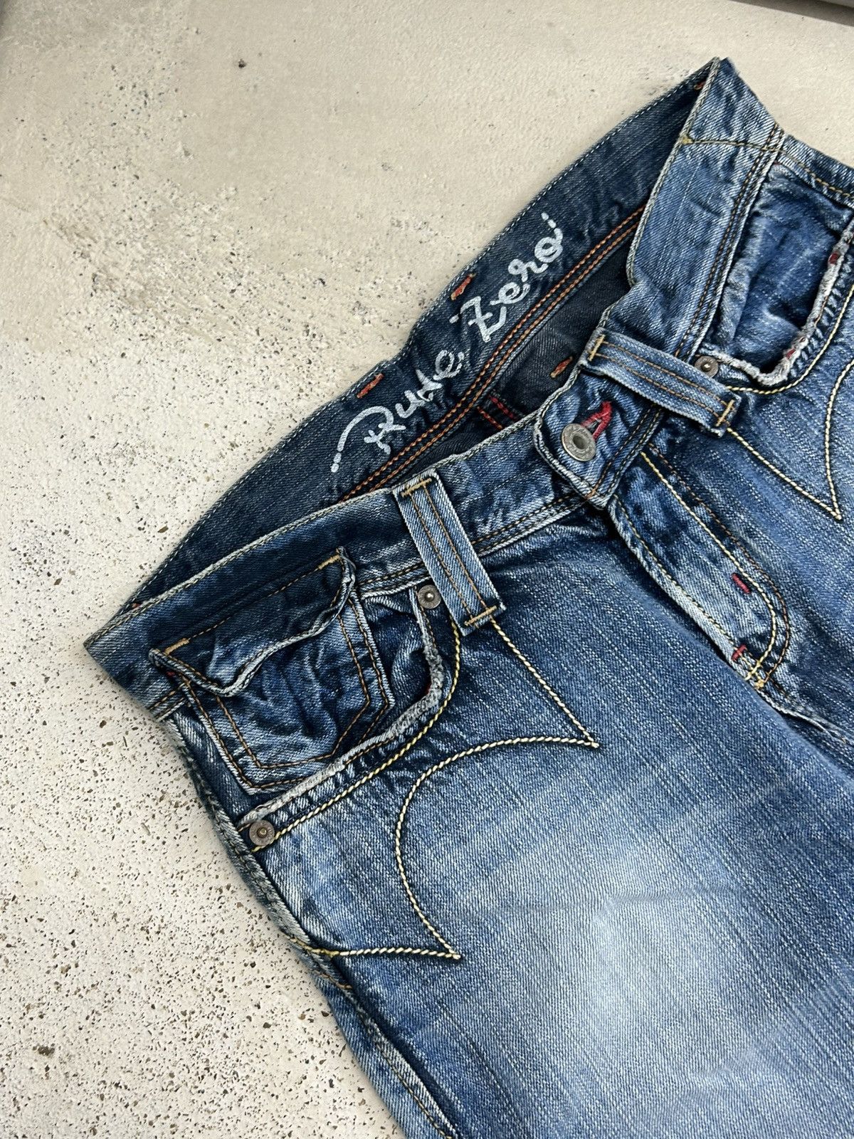 Japanese Brand Edwin Rude Zero Flare Washed Distressed Size US 30 / EU 46 - 7 Thumbnail