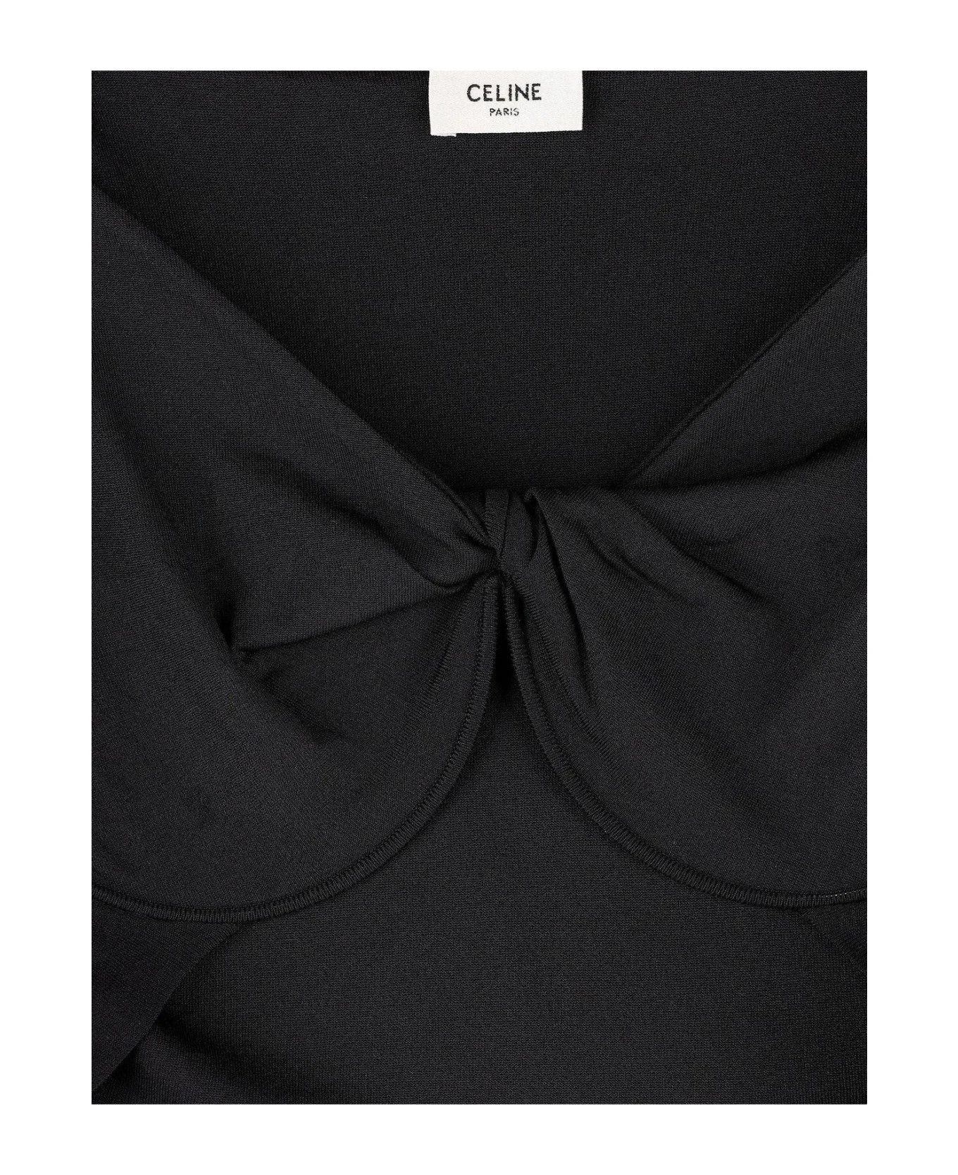 Celine o1y0725 Crop Top in Black Size XS / US 0-2 / IT 36-38 - 2 Thumbnail