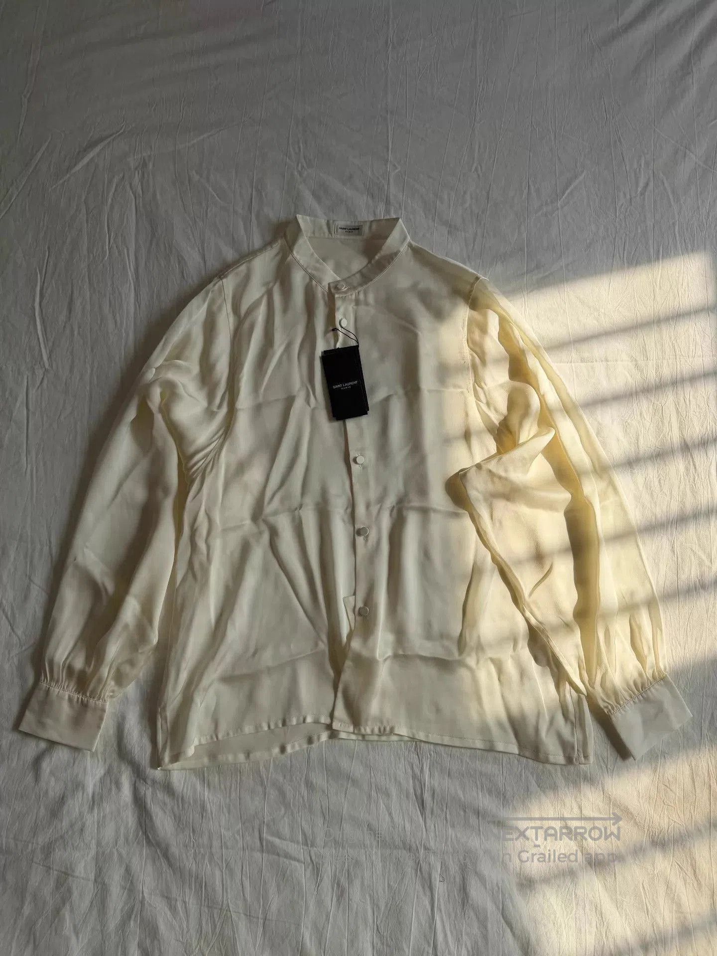 Saint Laurent Paris White Long Sleeve Button Up Shirt. Size US L / EU 52-54 / 3 - 2 Thumbnail