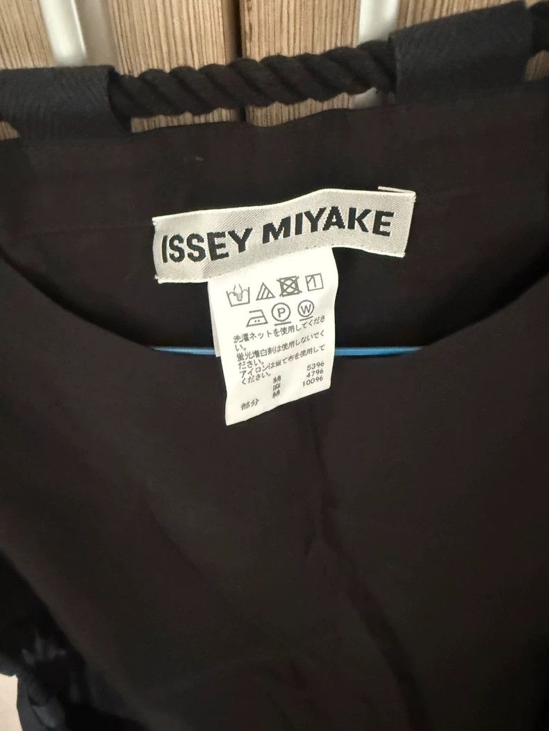 Issey Miyake Issey Miyake size:2 Black cotton and linen sleeveless top Size XS / US 0-2 / IT 36-38 - 3 Thumbnail
