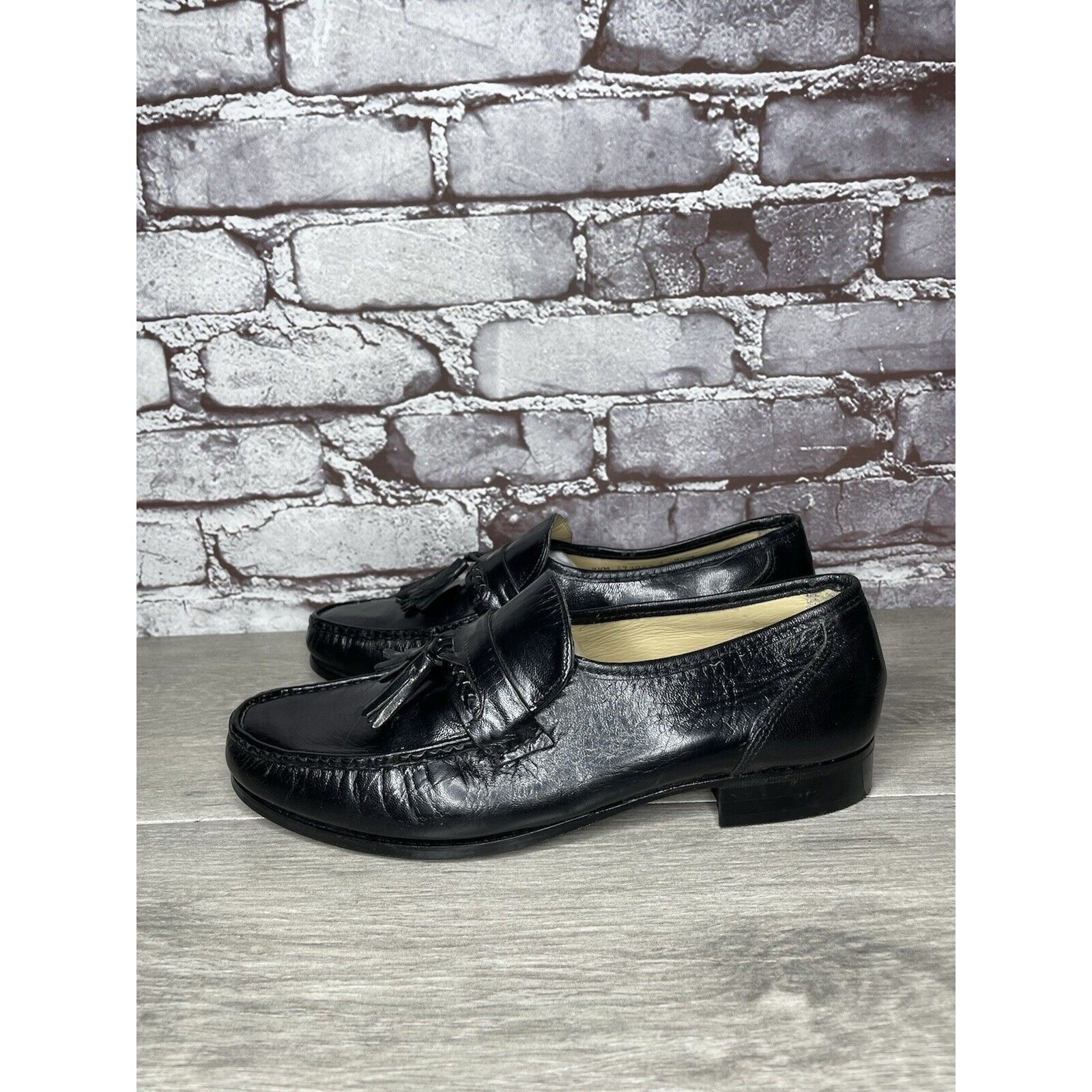 Nunn Bush Nunn Bush Black Leather Slip On Tassel Loafers Dress Shoes M Size US 7.5 / EU 40-41 - 15 Thumbnail
