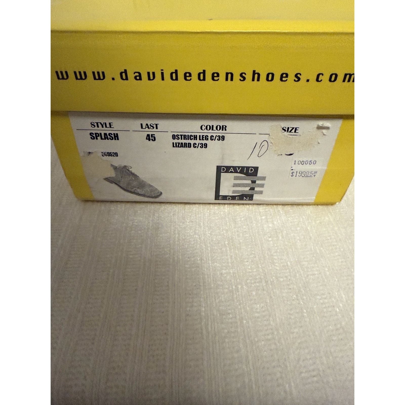David Eden David Eden SPLASH Ostrich Leg Lizard Dress Shoes Tan Exotic Size US 10 / EU 43 - 2 Thumbnail
