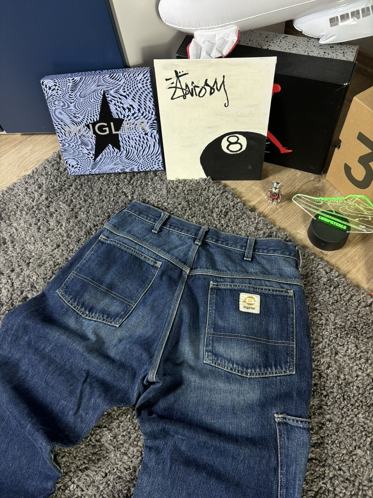 Big Star × Japanese Brand × Vintage Baggy Denim Big Star USA Pants Double Knee 90s Size US 34 / EU 50 - 4 Thumbnail