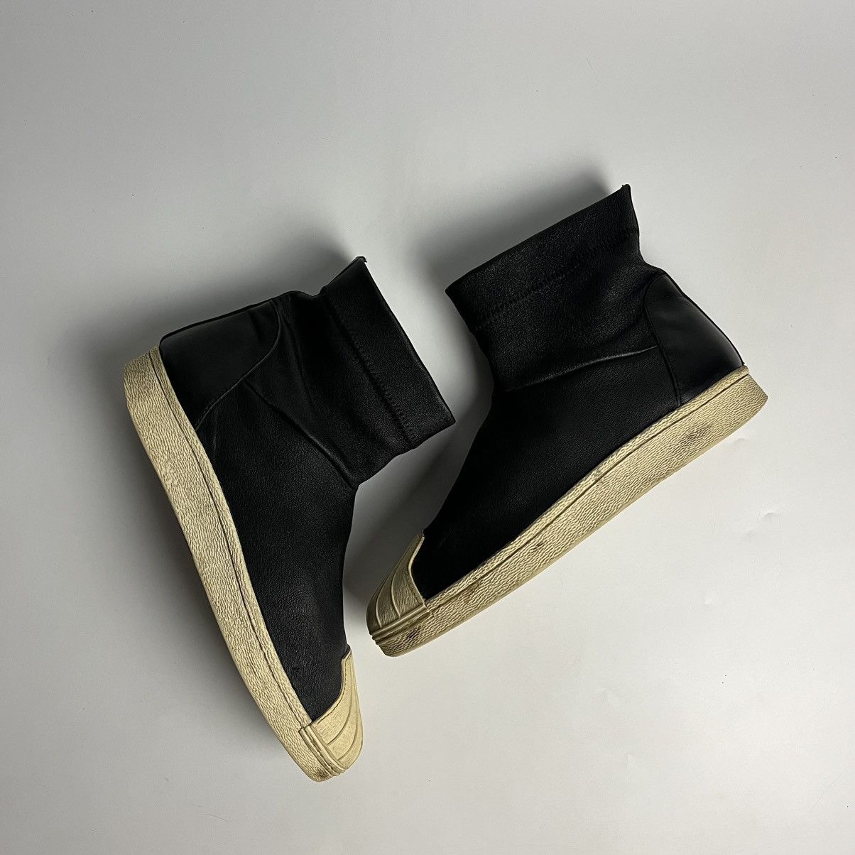 Adidas × Rick Owens Rick Owens x Adidas Superstar Stretch Boot - Black Leather Size US 9 / EU 42 - 7 Thumbnail