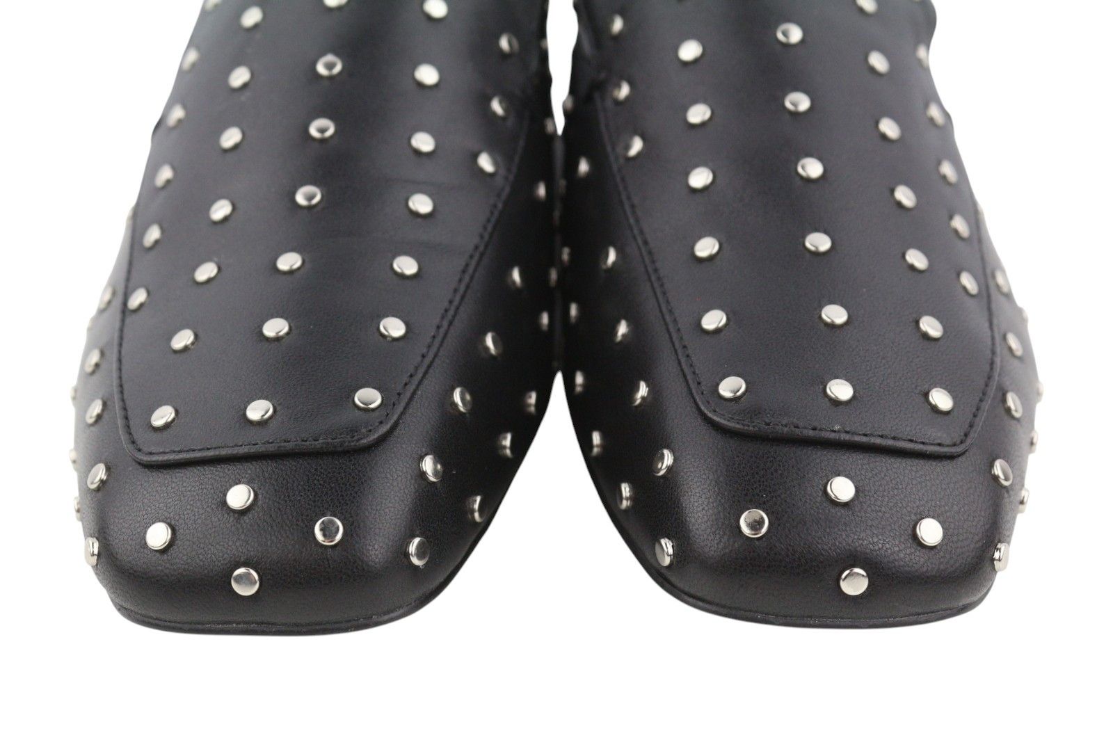 Other BIBI LOU LILIAN EU37 Black Leather Silver Studs Square 87559 Size US 6 / IT 36 - 5 Thumbnail