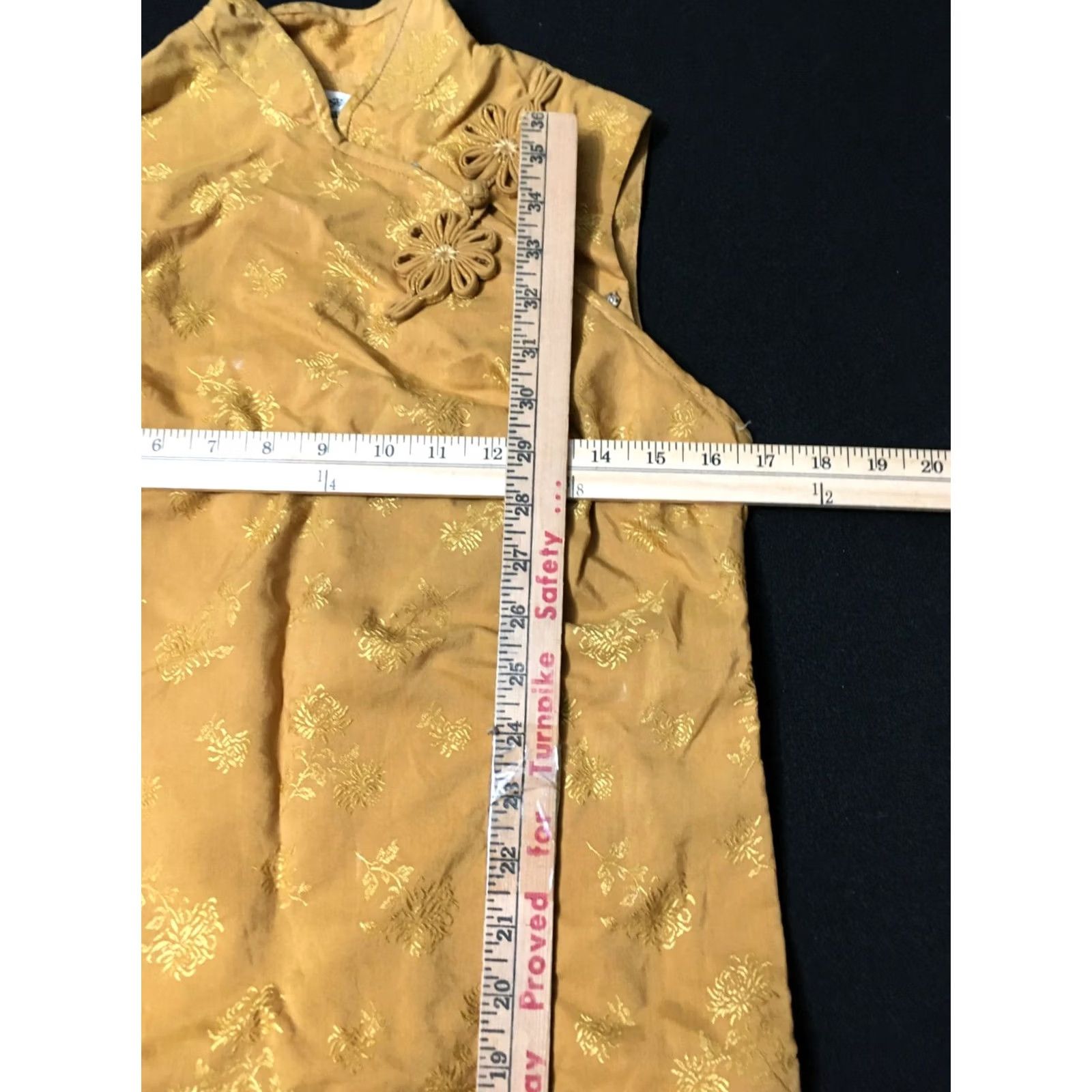 Paradise paradise Women Vintage 80s Hawaiian Maxi Dress sleeveless floral gold mustard M bohemian retro 60s 70s 80s Beach flowy dress Womens Size M / US 6-8 / IT 42-44 - 2 Thumbnail