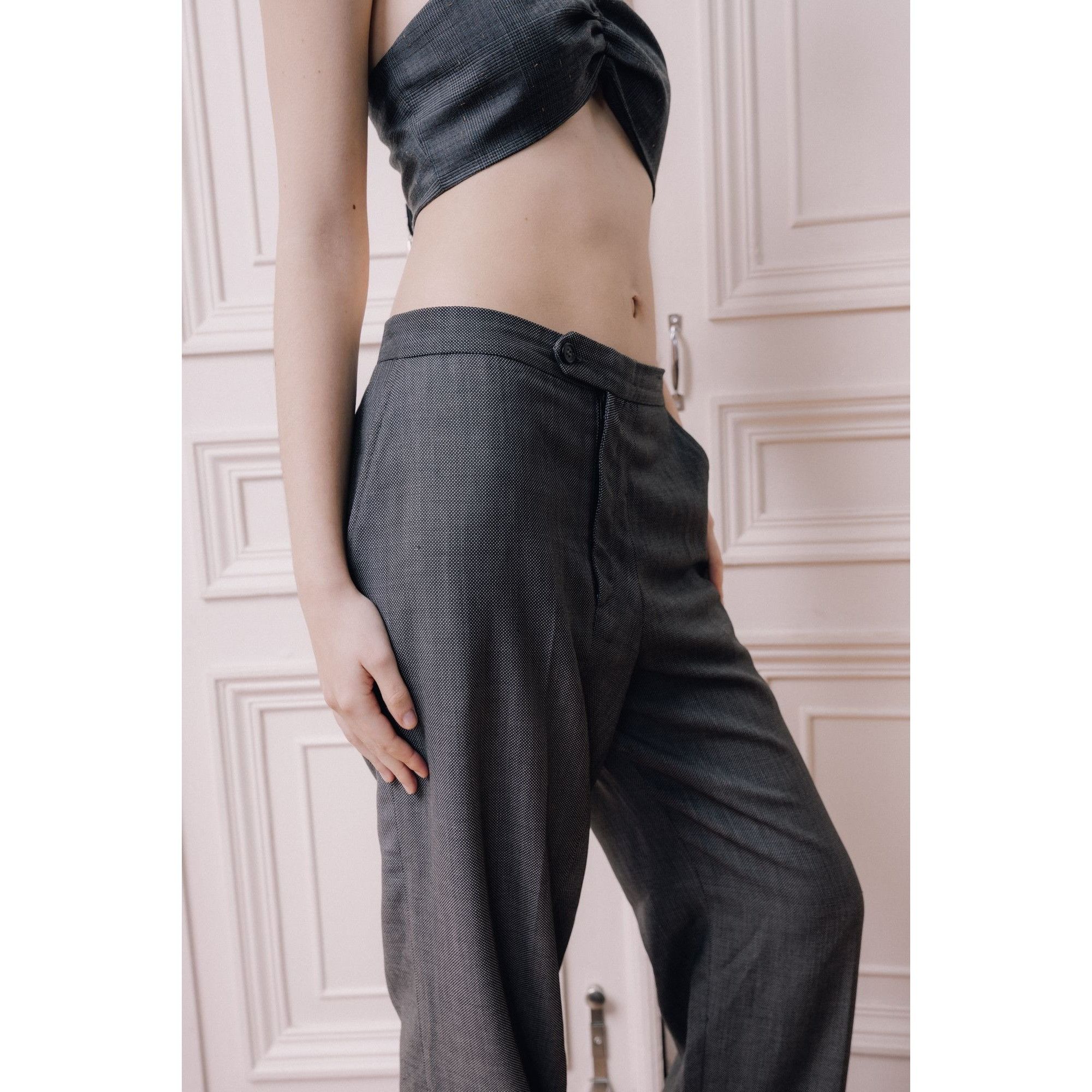Maison Margiela Fall/Winter 2000 Grey Wool Pants Size 28" / US 6 / IT 42 - 4 Thumbnail