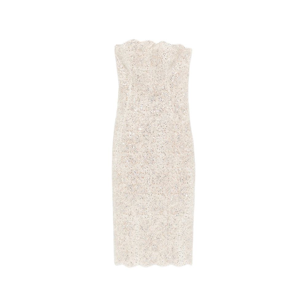 Ermanno Scervino Ermanno Scervino NEUTRALS Dresses - Evening Dresses Size S / US 4 / IT 40 - 1 Thumbnail