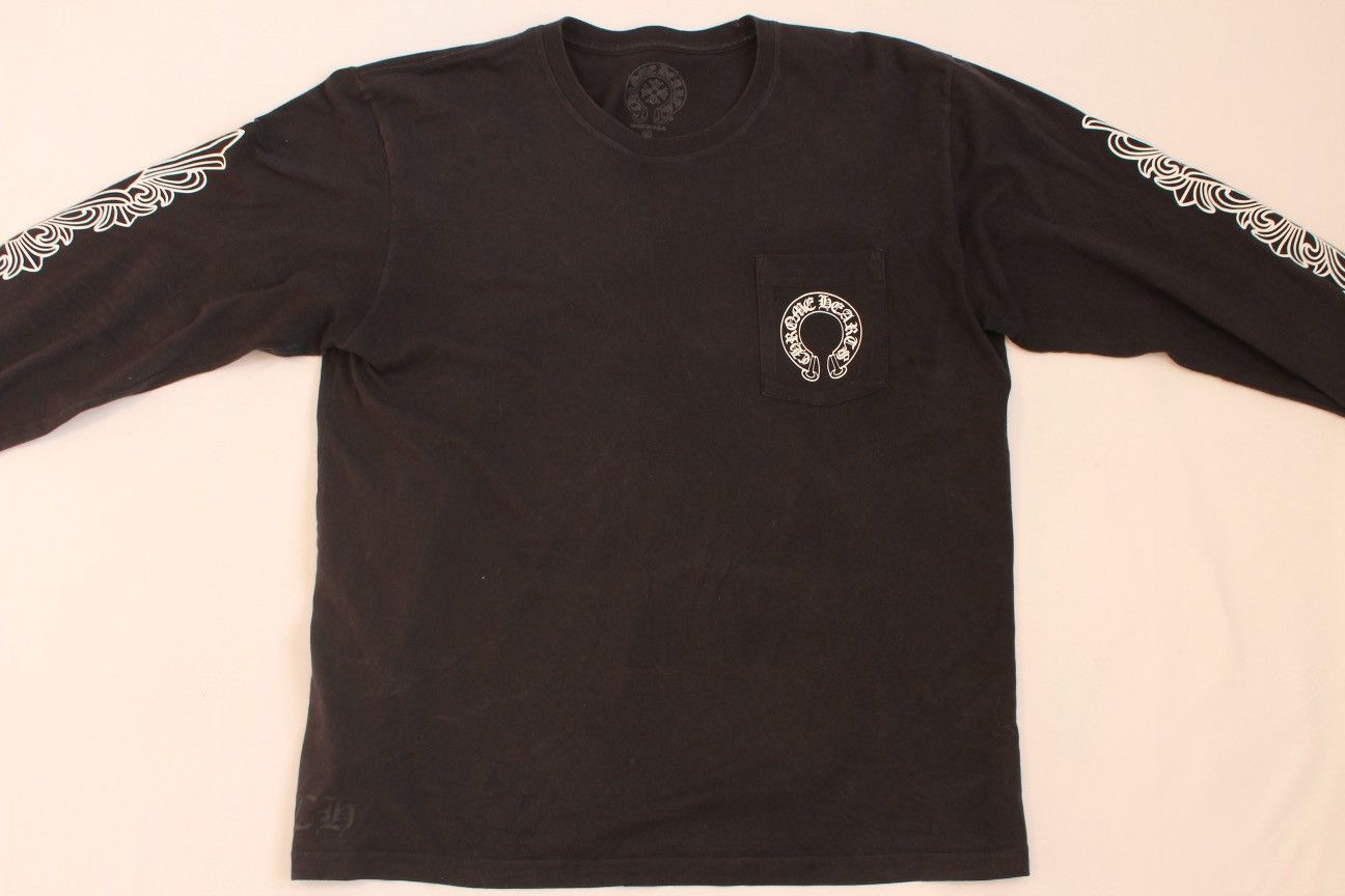 Chrome Hearts Chrome Hearts Horseshoe Pocket Long Sleeve Size US XL / EU 56 / 4 - 18 Thumbnail