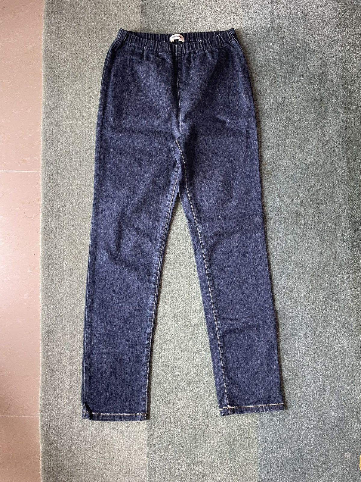 Issey Miyake Plantation Stretch Denim Easy Tapered Jeans