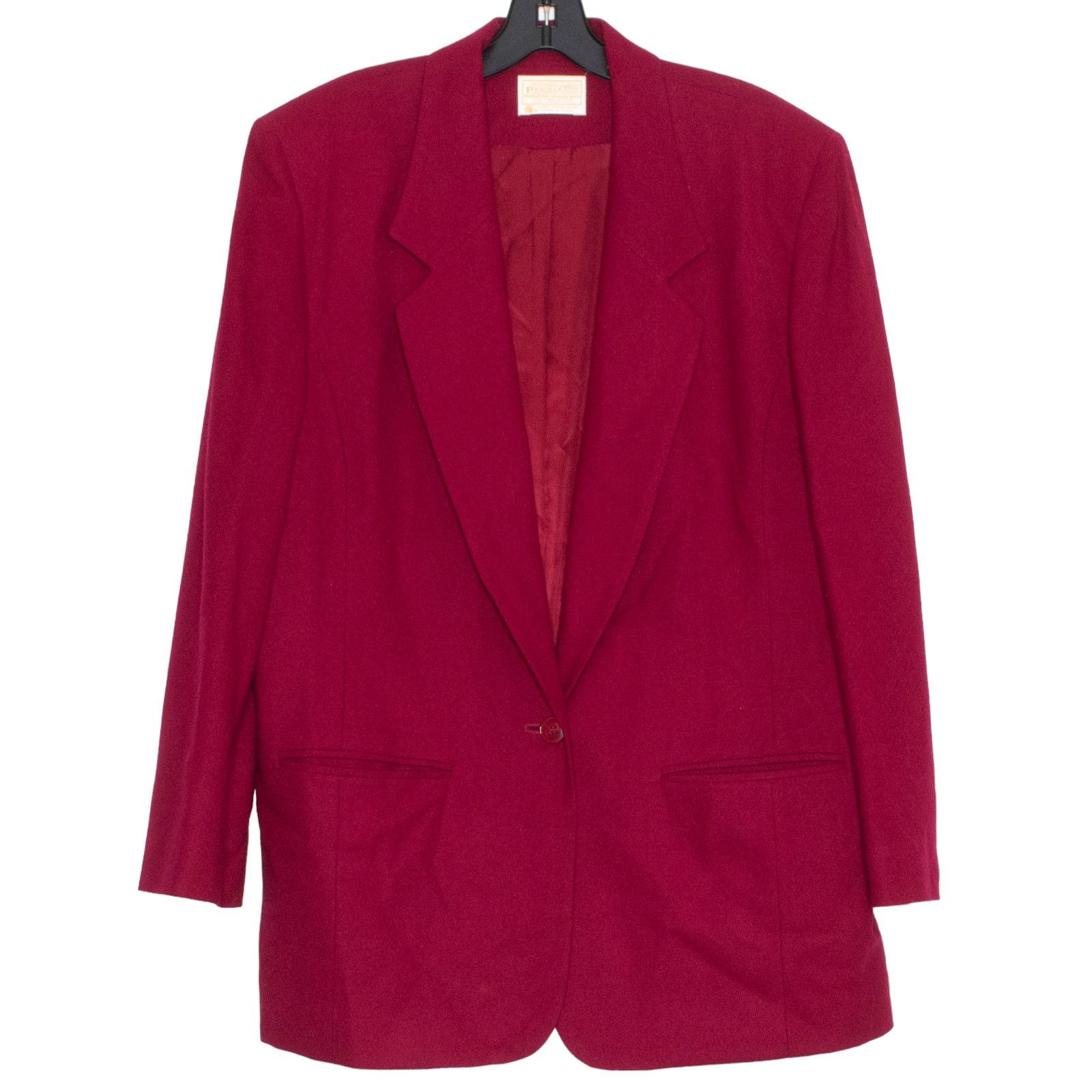 Pendleton Vintage Pendleton Jacket Blazer Wool Minimalist 90s Red 16 Size XXL / US 16-18 / IT 52-54 - 1 Thumbnail