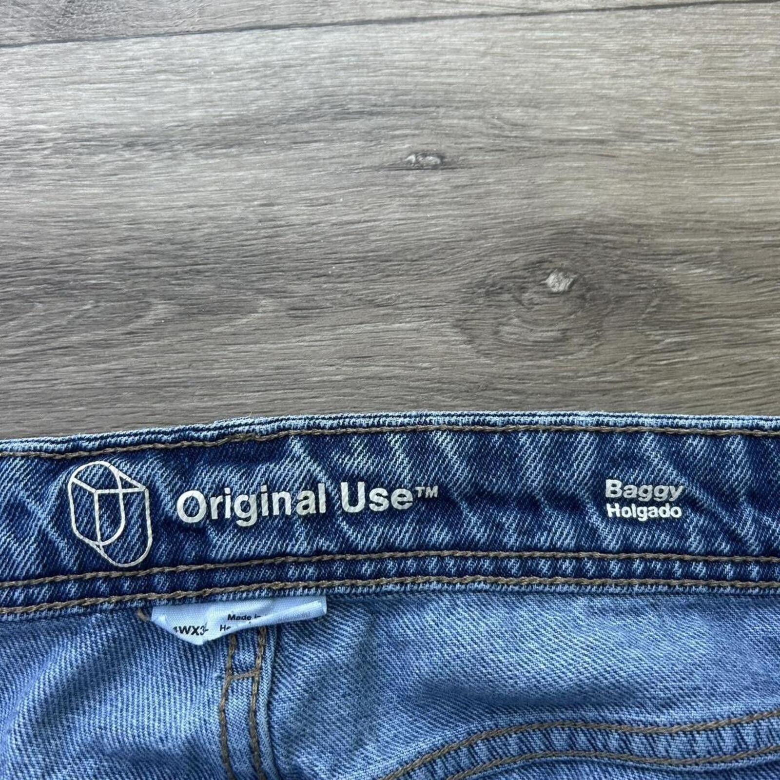 Southpole Vintage y2k Baggy Wide Leg Denim Jeans size 34/30 lightwash Size US 34 / EU 50 - 6 Thumbnail