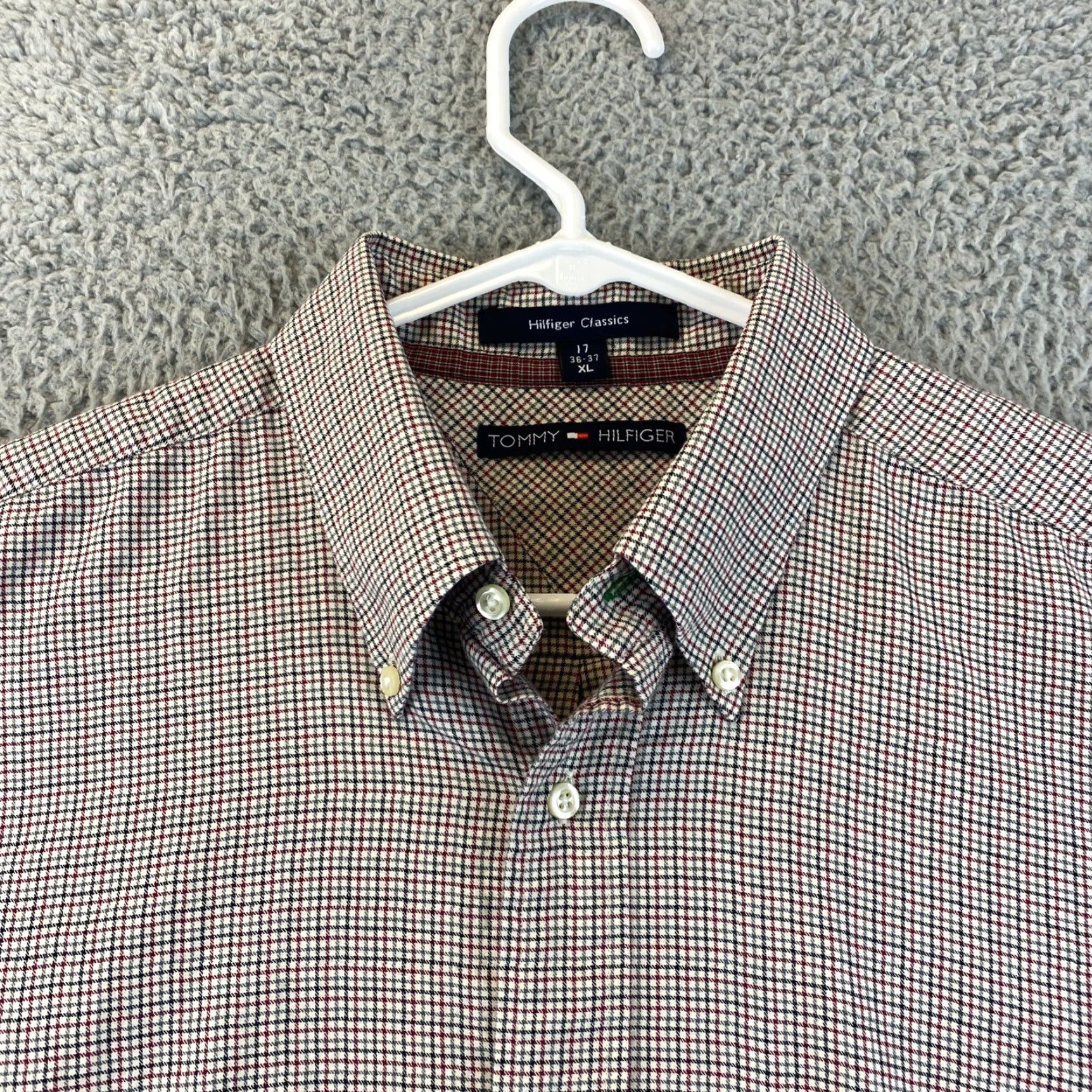 Tommy Hilfiger TOMMY HILFIGER Multicolor Striped Button-Up Shirt Men's XL Long Sleeve 17 36/37 Size US XL / EU 56 / 4 - 4 Thumbnail