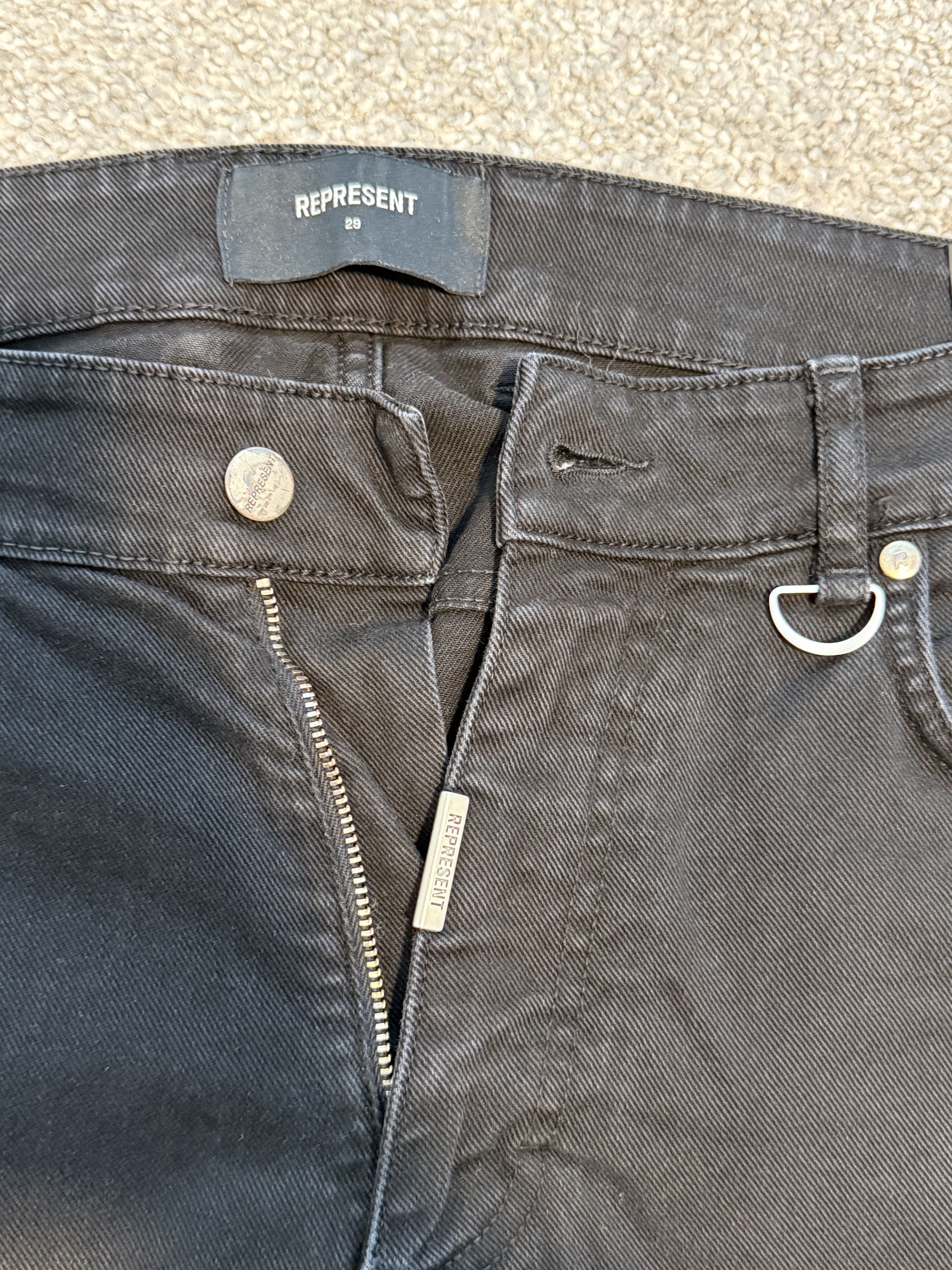 Represent Clo. Carpenter Denim - Black Size US 29 - 4 Thumbnail