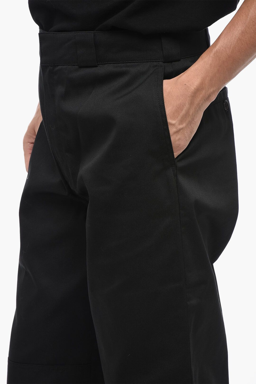 Palm Angels og1mm0825 Cotton Twill Chinos Pant in Black Size US 30 / EU 46 - 3 Thumbnail