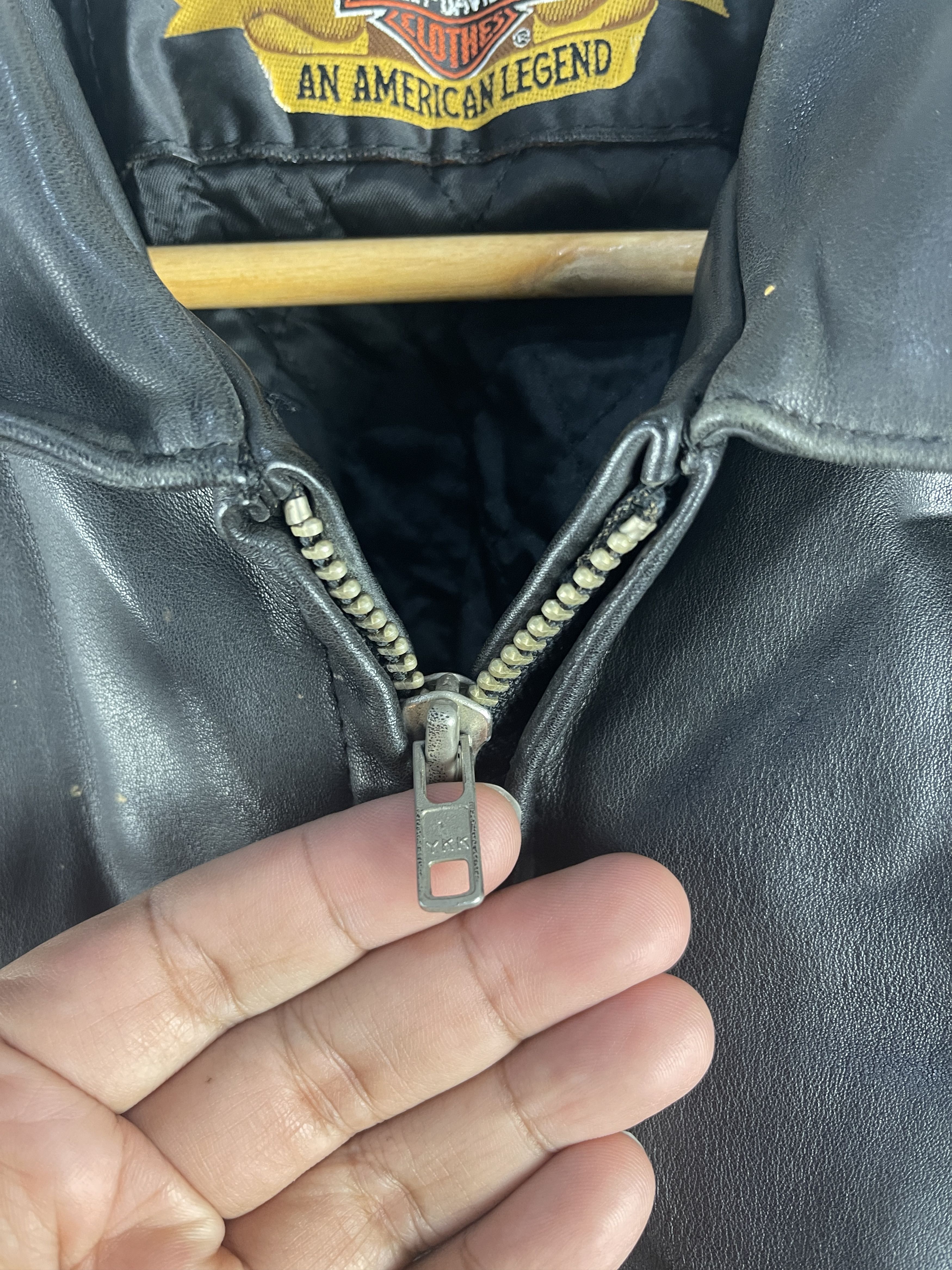 Harley Davidson Harley-Davidson Leather 90s Eagle Logo “An American Legend” Size US M / EU 48-50 / 2 - 17 Thumbnail