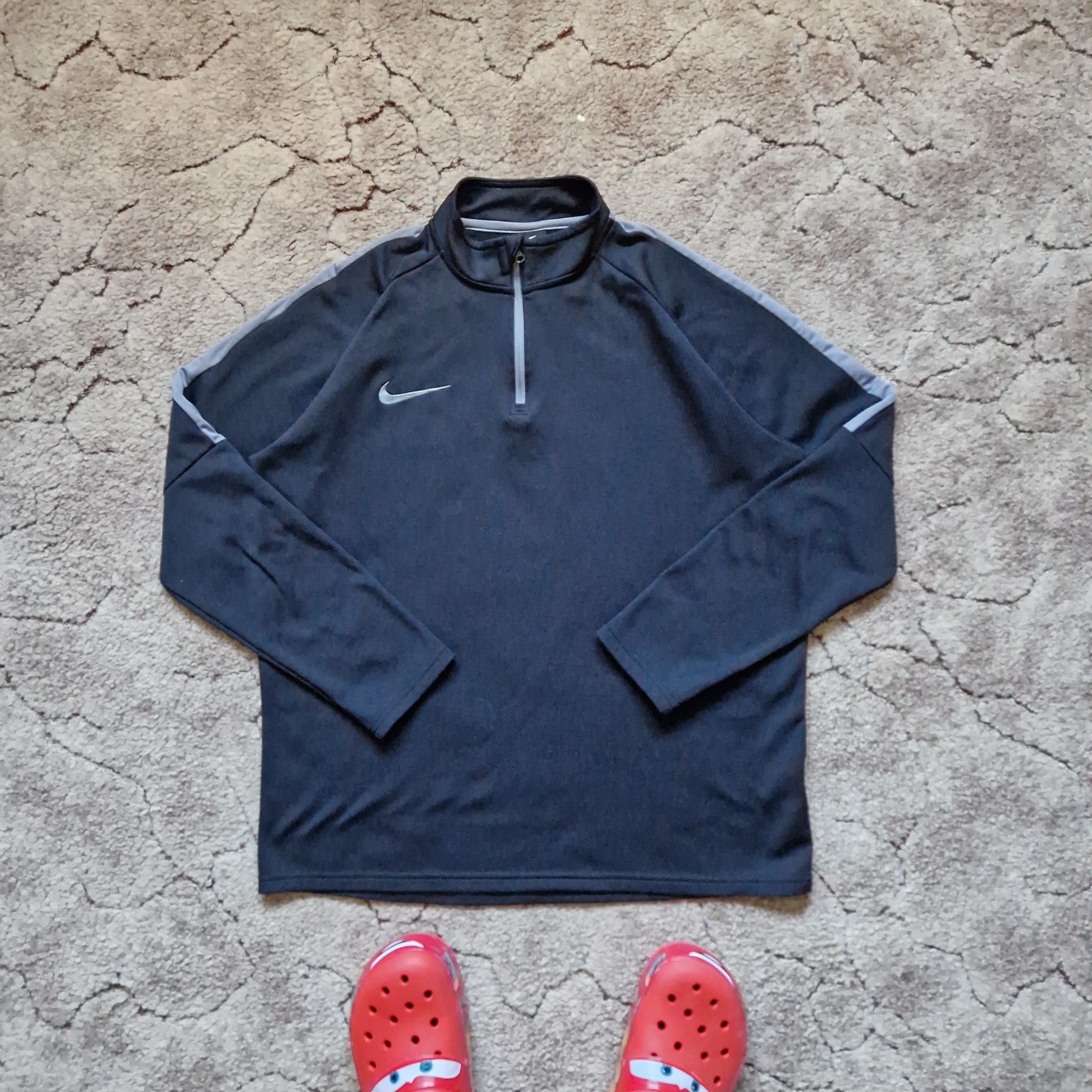 Nike Nike Dri-FIT Quarter-Zip Training Top – Black/Grey – L Size US L / EU 52-54 / 3 - 1 Thumbnail