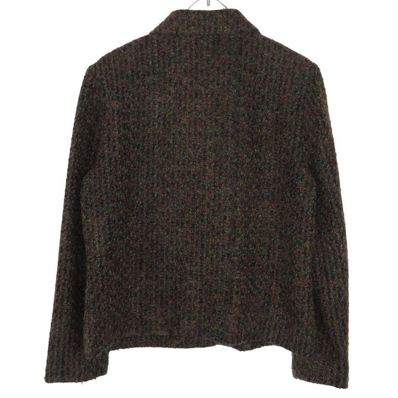 Vintage Vintage Brown Tweed Jacket Medium Chunky Knit Cozycore Size M / US 6-8 / IT 42-44 - 3 Thumbnail