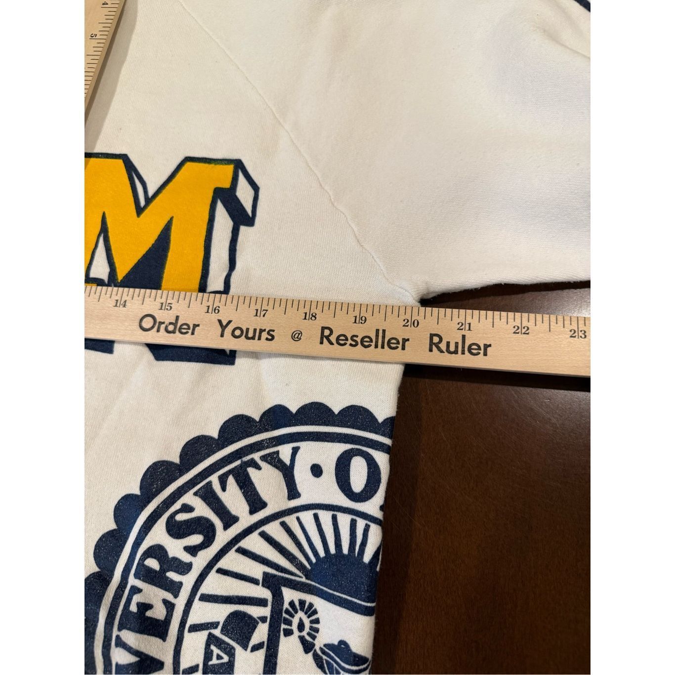 Fruit Of The Loom Size M Vintage 1980s Michigan Wolverines AOP grail rare Fruit of the loom blue Size US M / EU 48-50 / 2 - 8 Thumbnail