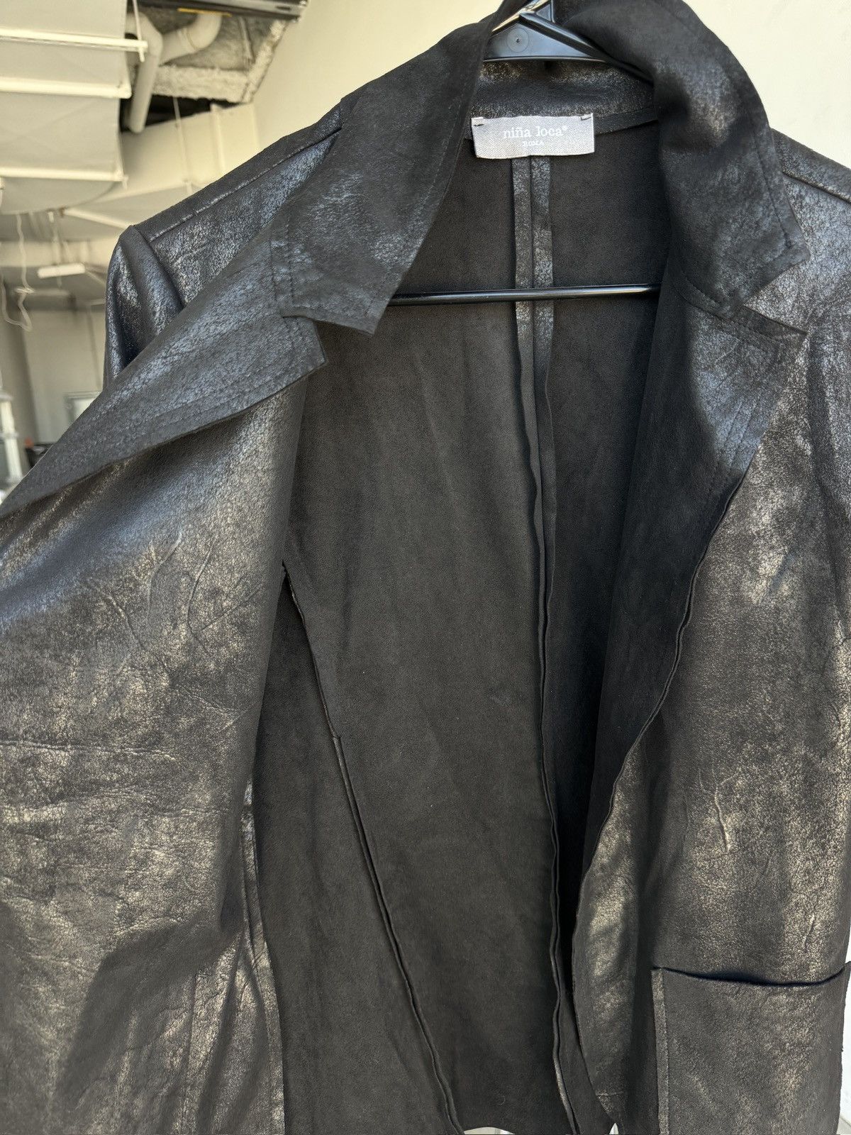 Other BLACK LEATHERY BLAZER Size XS / US 0-2 / IT 36-38 - 4 Thumbnail