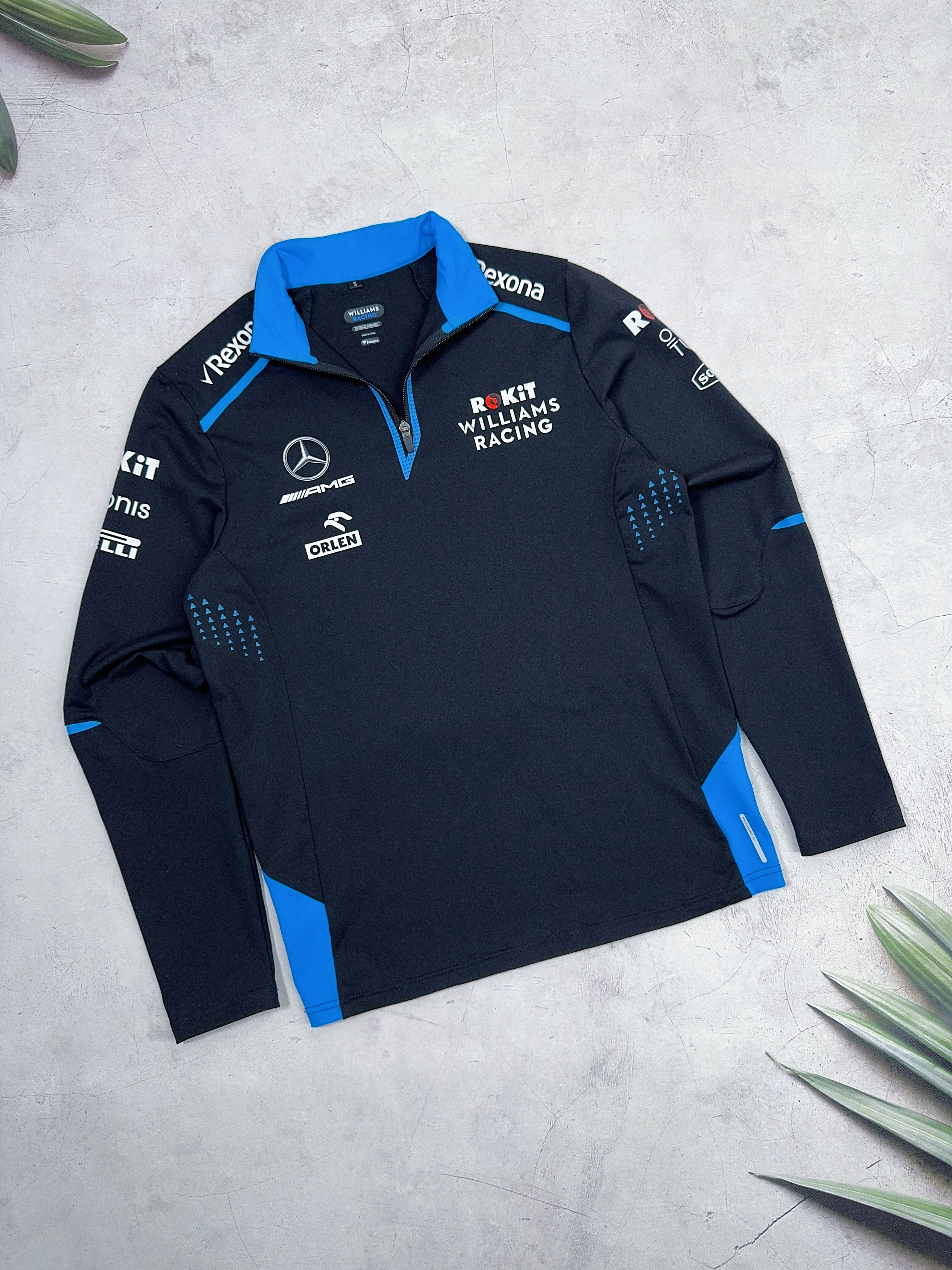 Formula 1 Williams Racing Rokit 1/4 zip Sweatshirt F1 2019 Rexona Size US S / EU 44-46 / 1 - 4 Thumbnail