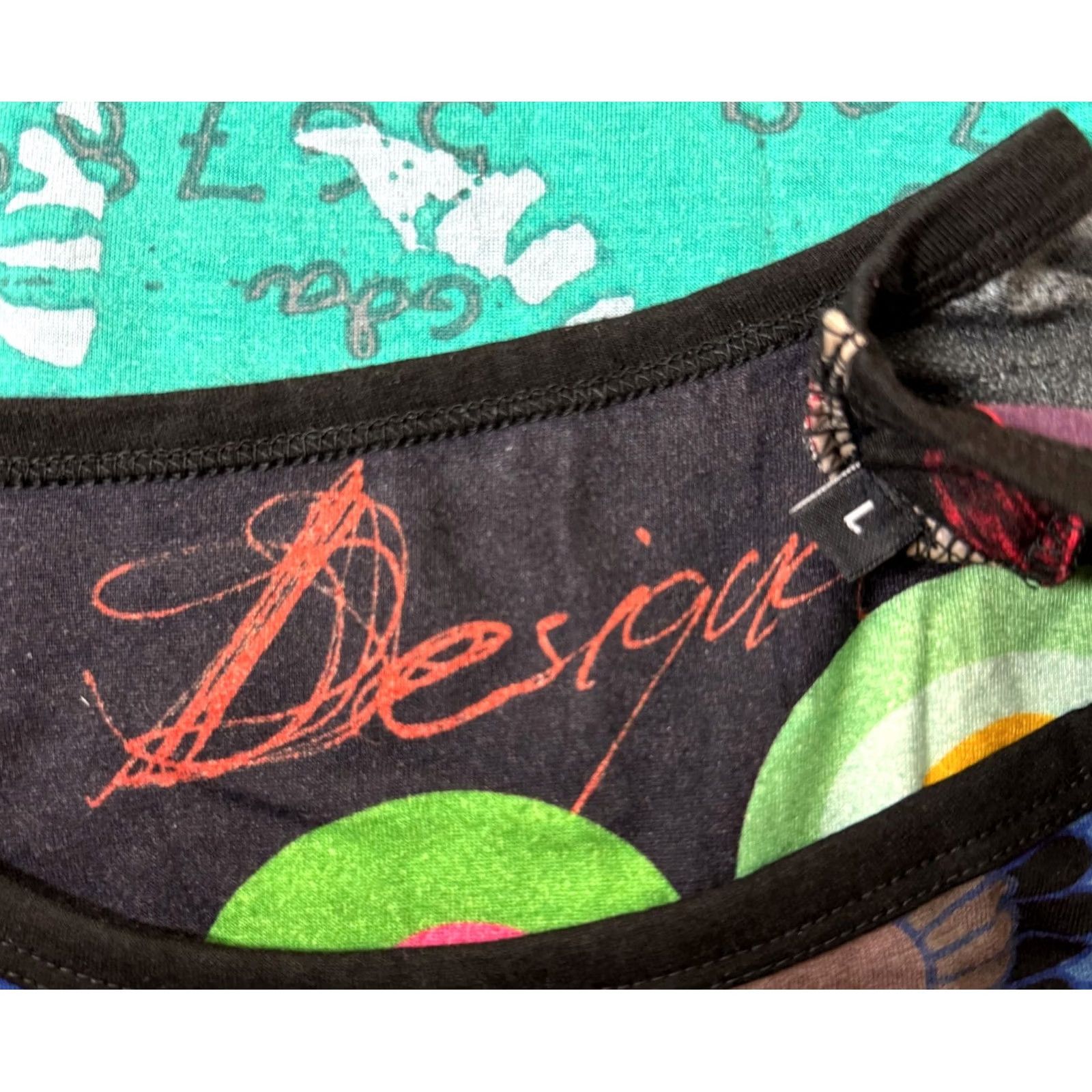 Desigual Desigual Shirt Tunic L Multicoloured Womens Short Sleeve Tunic Length L Size L / US 10 / IT 46 - 6 Thumbnail