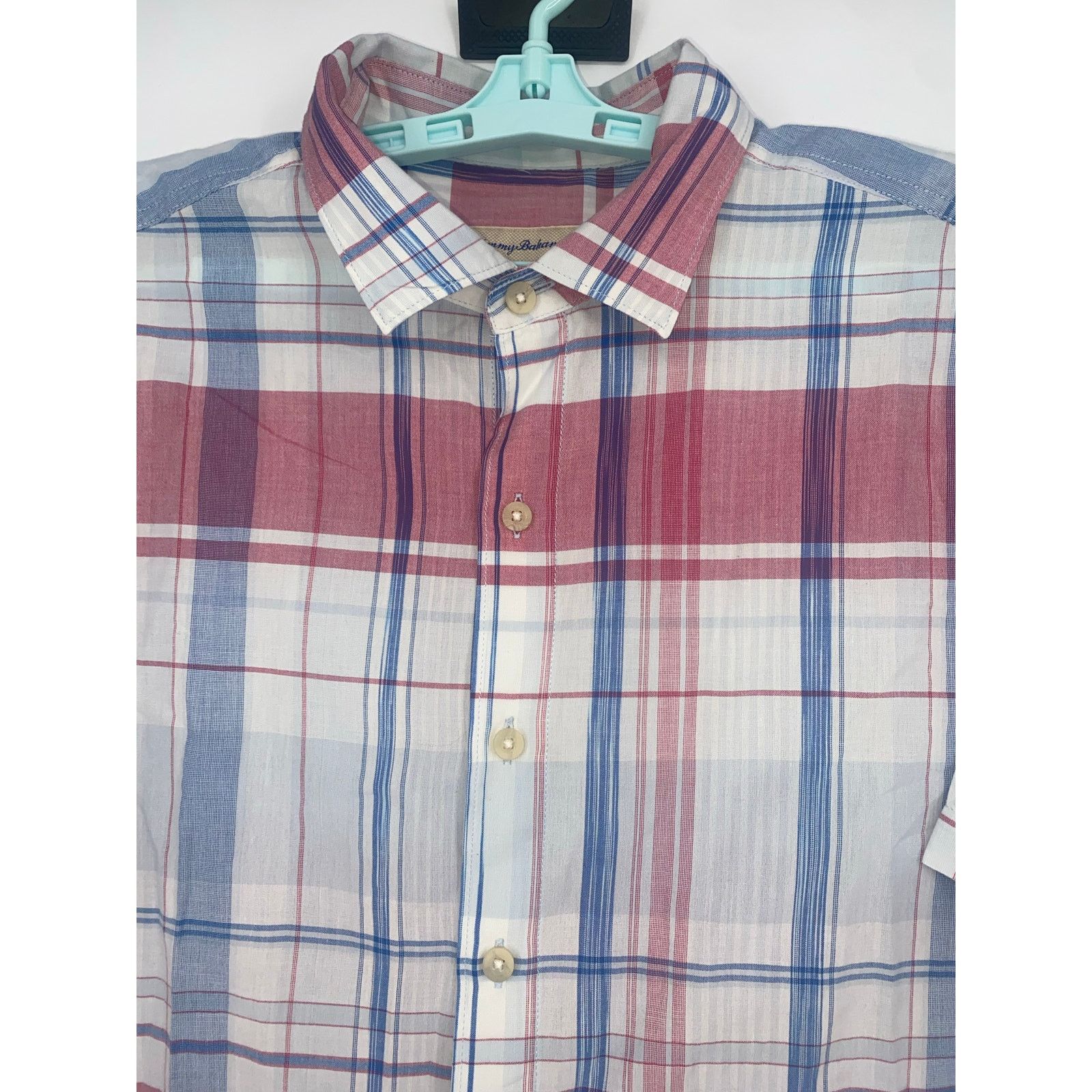 Tommy Bahama Tommy Bahama Baracoa Bay Plaid Button Up Cotton Shirt Size US L / EU 52-54 / 3 - 2 Thumbnail