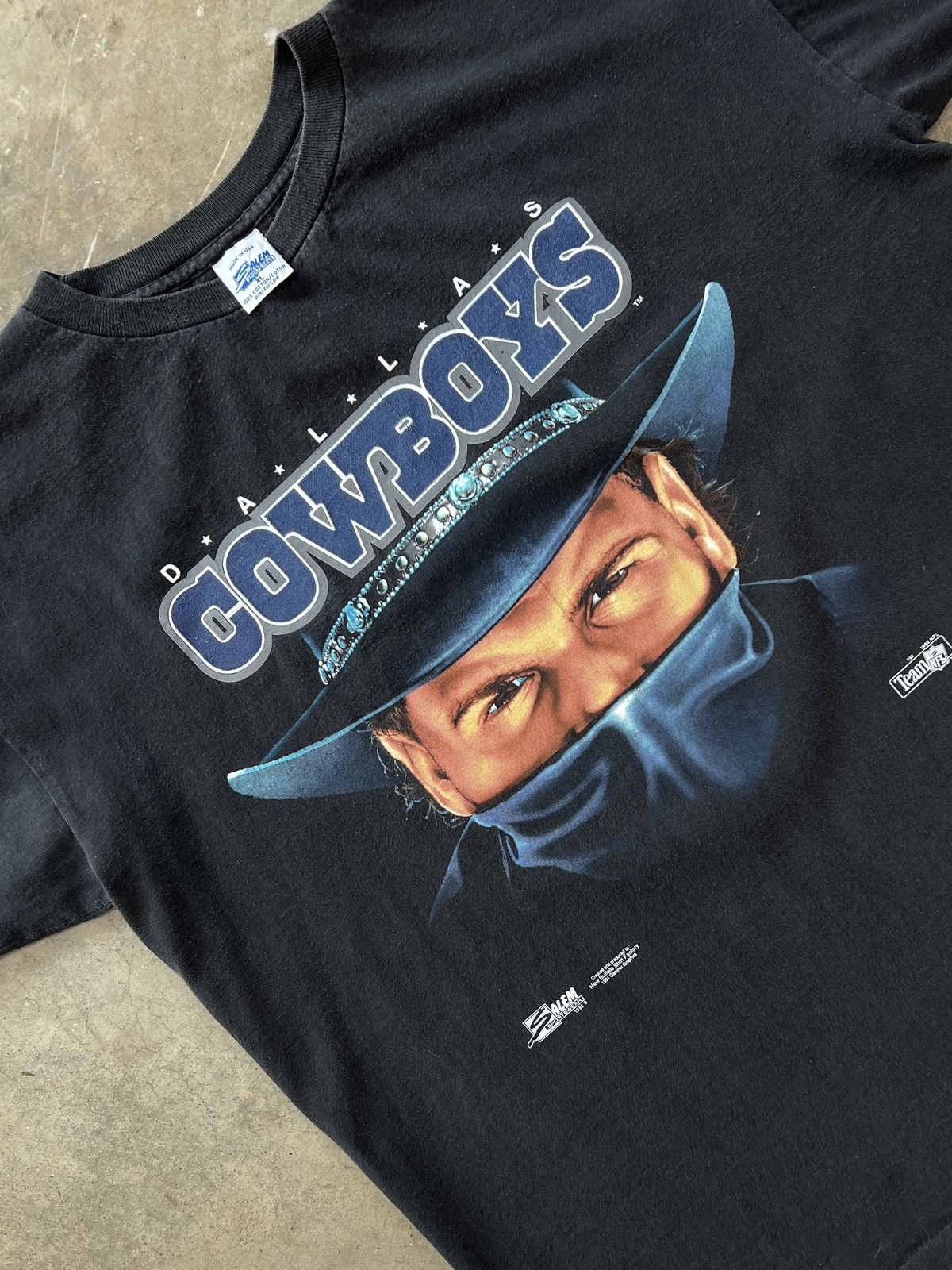 NFL × Vintage Vintage 1992 NFL Dallas Cowboys Cowboy Single Stitch Tee XL Size US XL / EU 56 / 4 - 1 Thumbnail