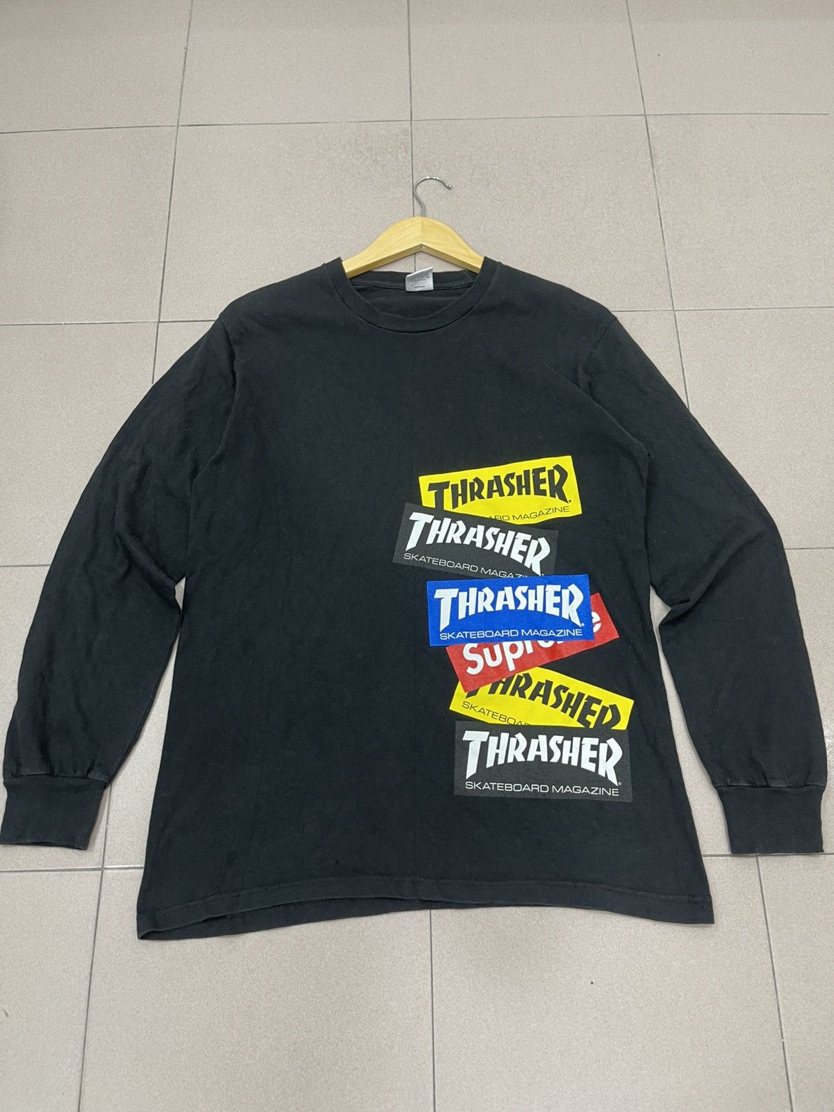 Supreme × Thrasher Supreme x Thrasher Multi Logo Long Sleeve Size US S / EU 44-46 / 1 - 9 Thumbnail