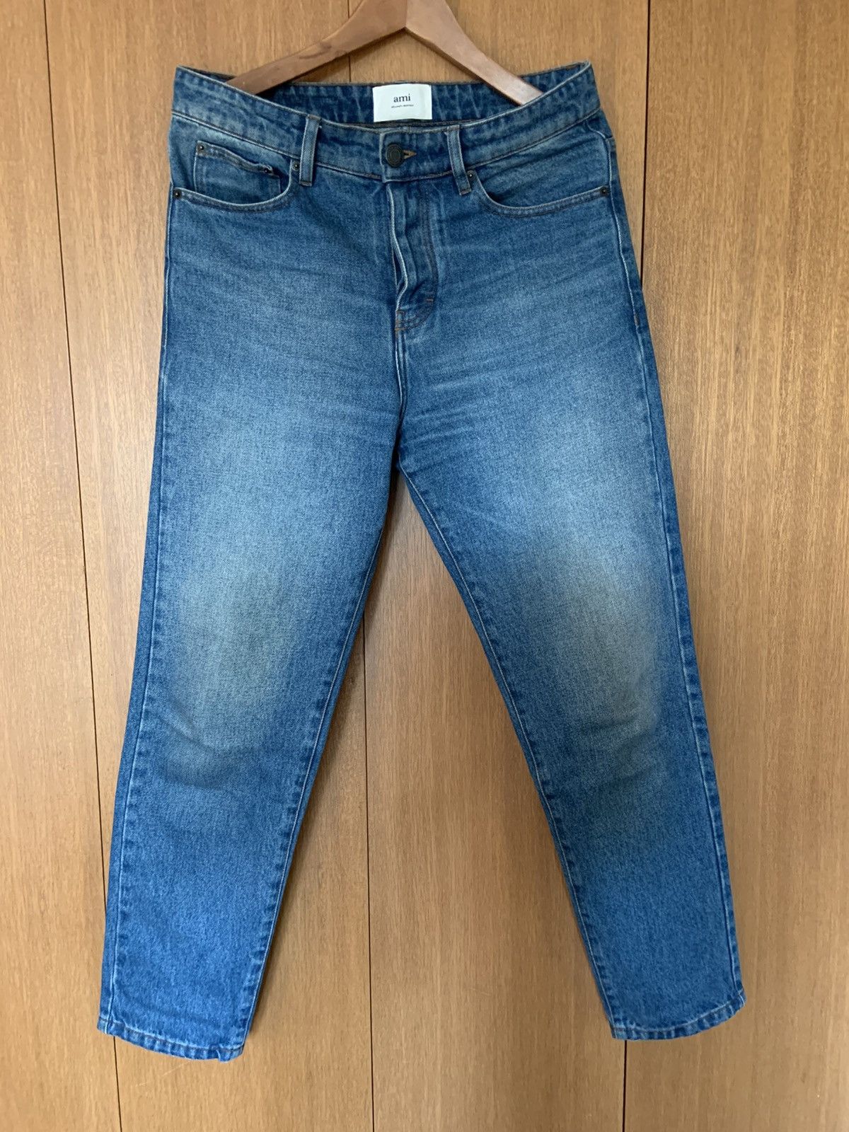 AMI AMI PARIS Blue Tapered Jeans Size US 30 / EU 46 - 1 Thumbnail