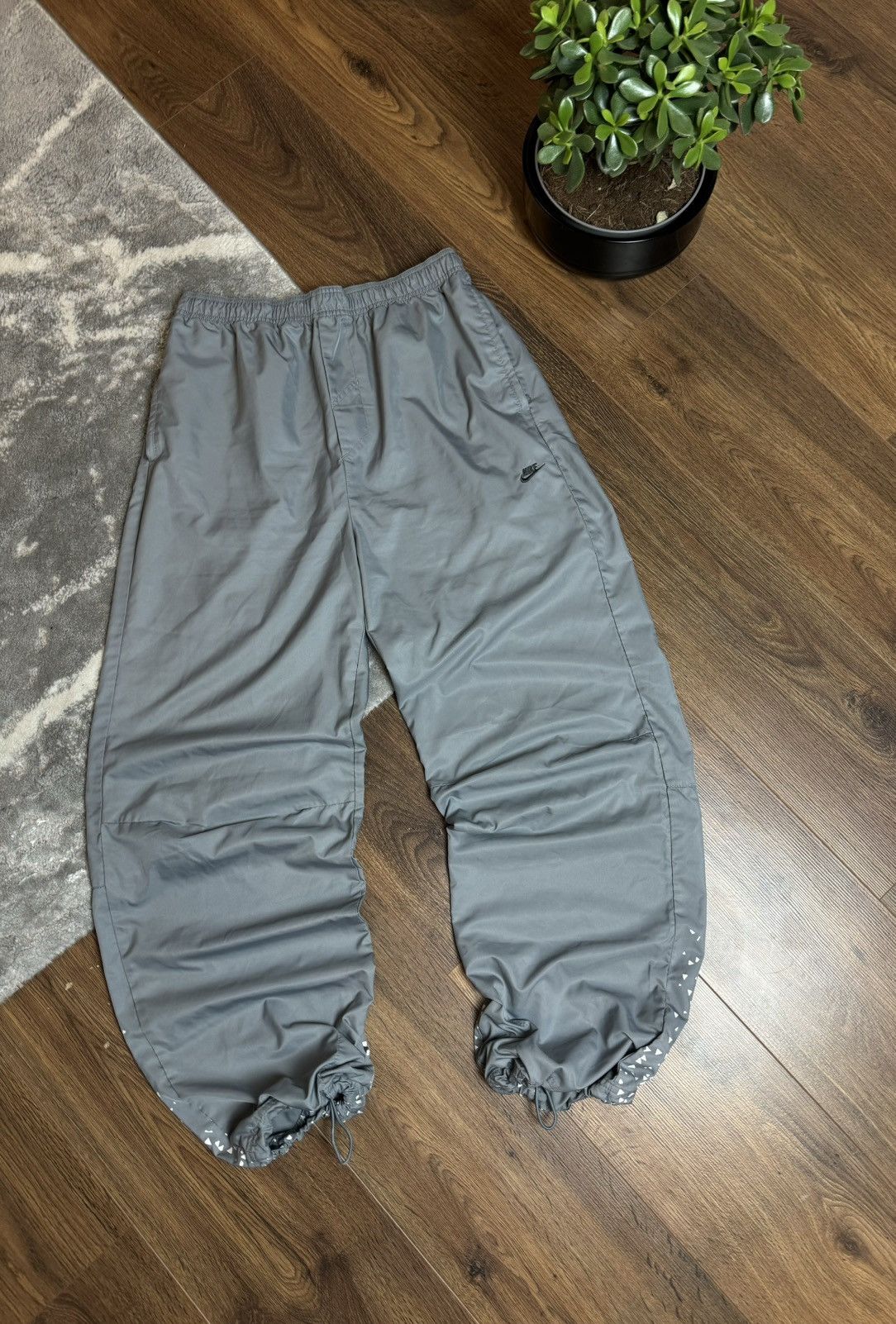 00s Nike Vintage Nylon Baggy Joggers Tn Plus Pants Y2K Drill