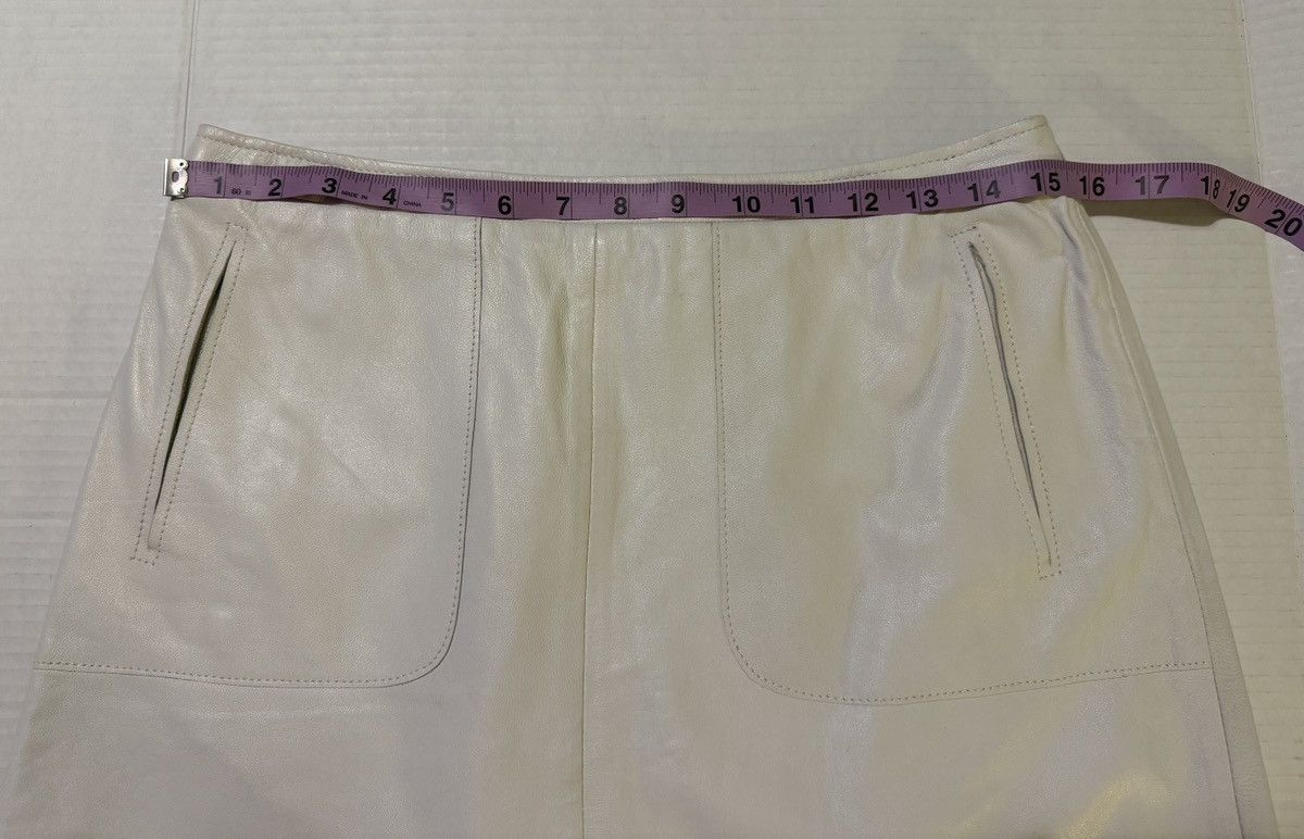 French Connection French Connection Lamb Leather Lined Off White Mini Skirt Size 28" / US 6 / IT 42 - 8 Thumbnail