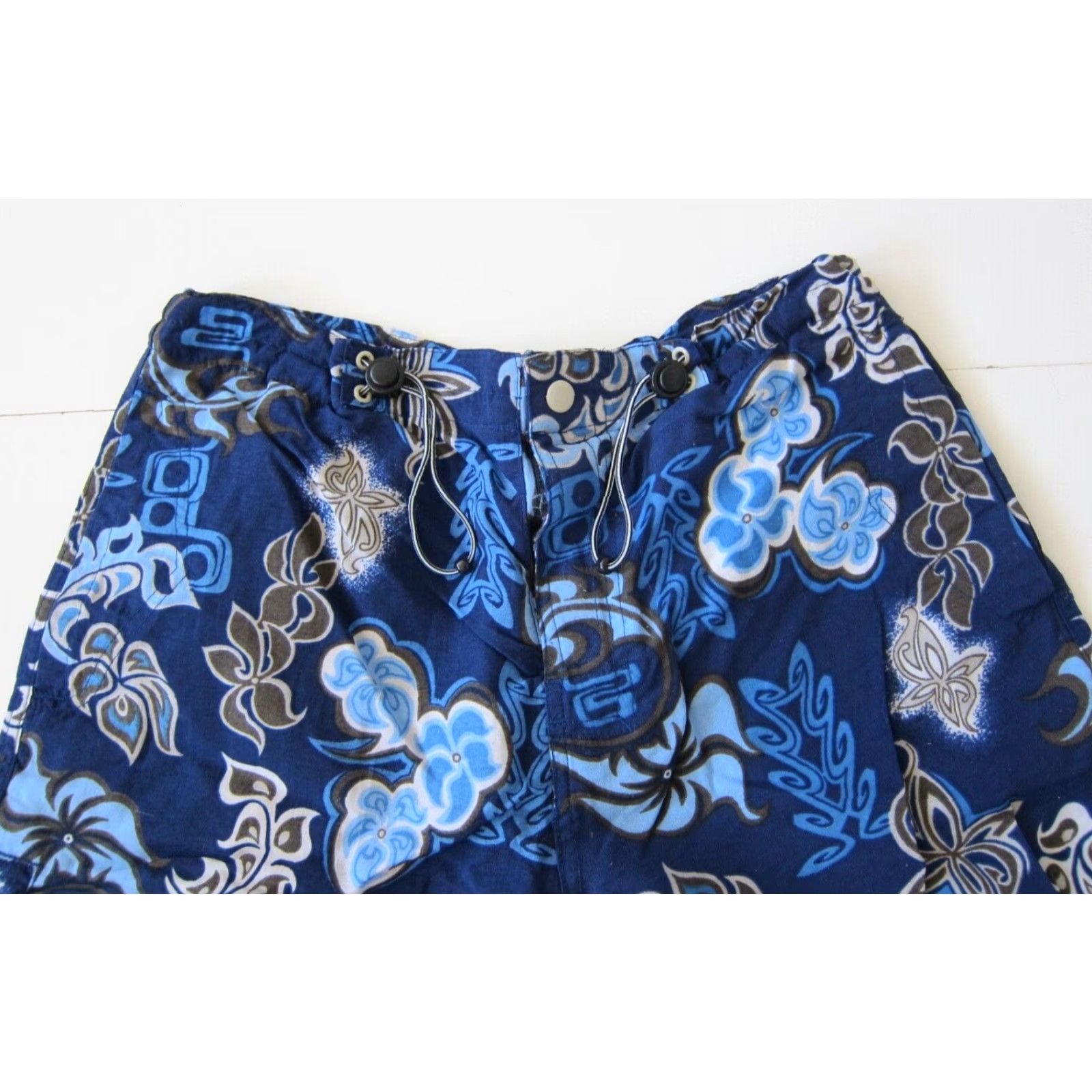 Vintage VINTAGE TYR Board Short Men Medium Blue 90s Floral 100% Nylon Surf Swim Bottom 4 pockets Size US 31 - 3 Thumbnail